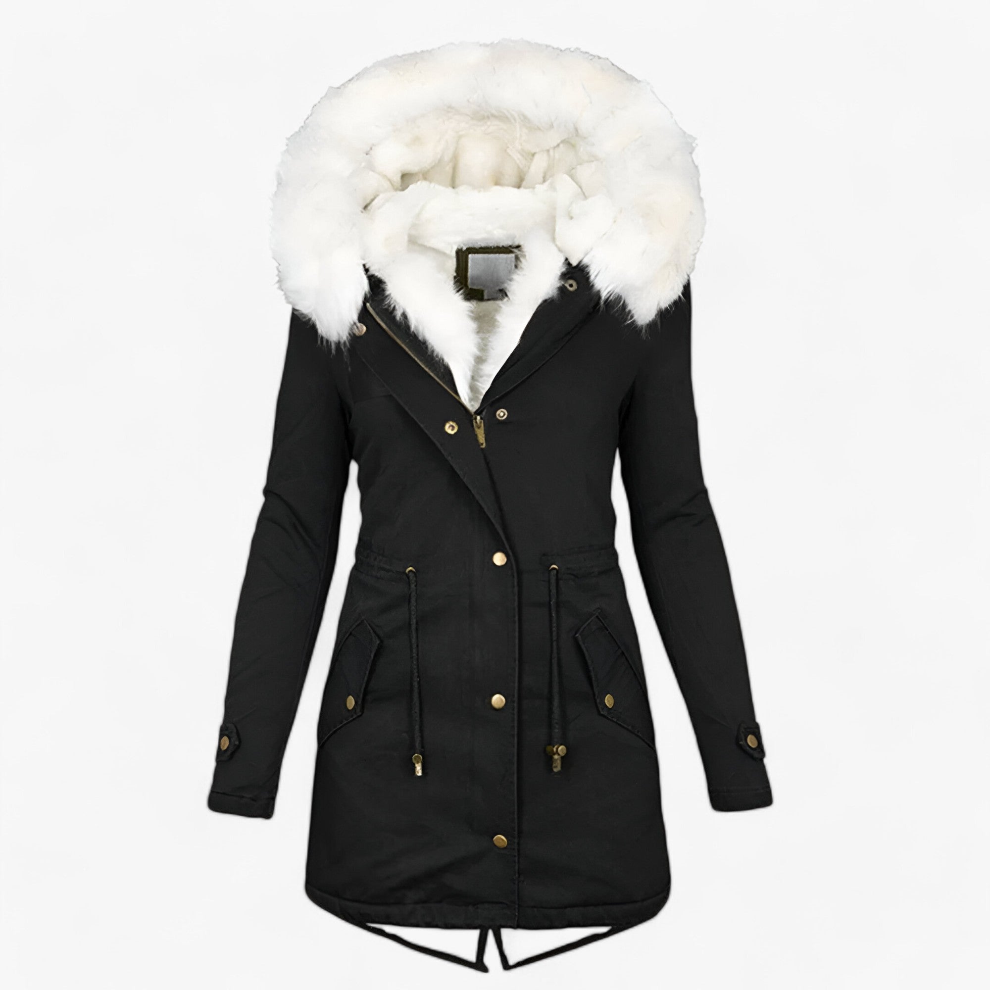 CHARLOTTE | Vinterjakke - Elegant og Polstret til Damer - Sort - CHARLOTTE | Vinterjakke - Elegant og Polstret til Damer- €25 - {{ product_tags }
