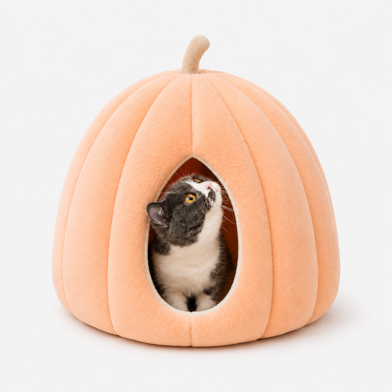PumpkinNest | Kæledyrsseng - Vinterkomfort - Orange 50x50x40cm(under 8kg 17.6lb) - other - {{ product_tags }