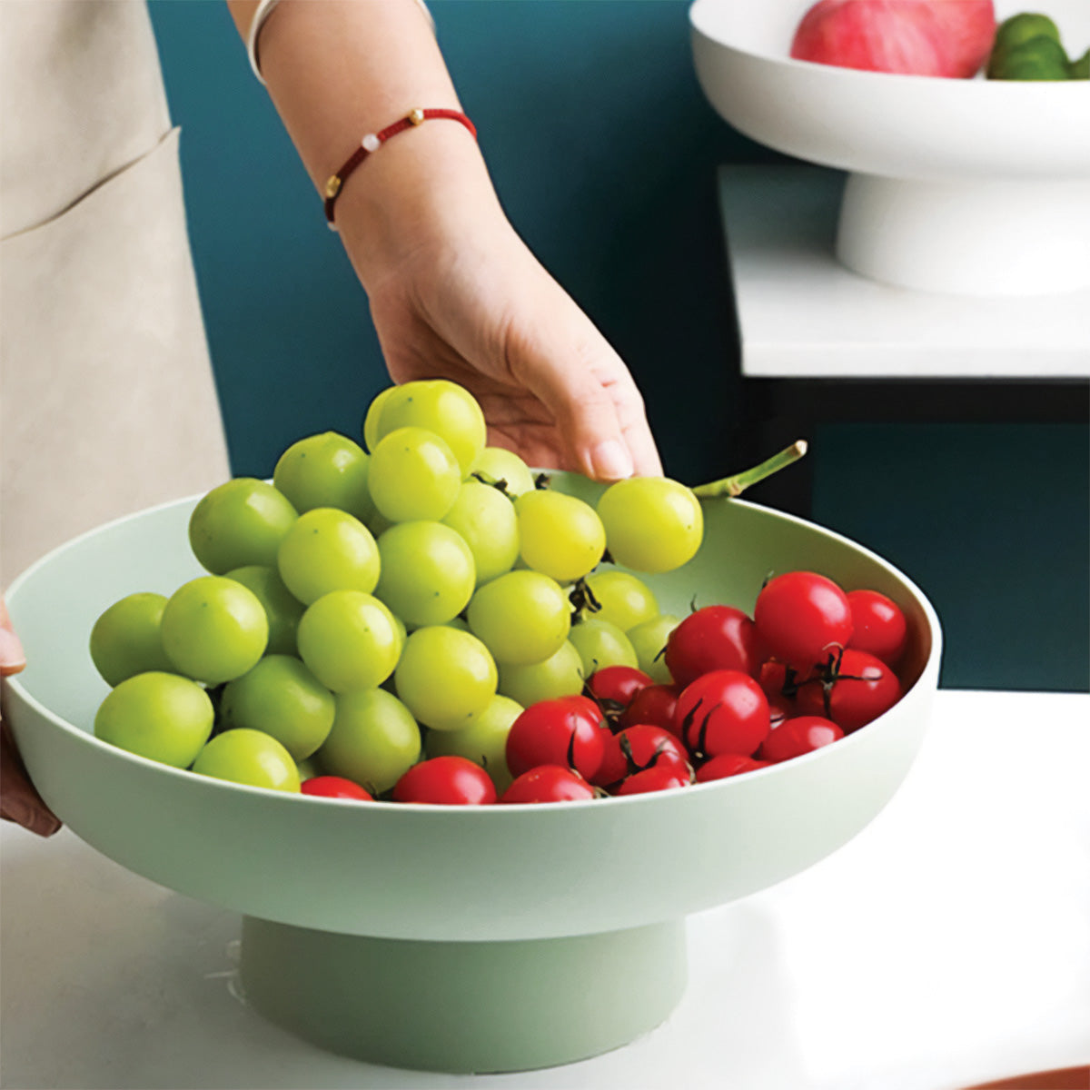 Chic og rund frugtkurv | Elegant og robust opbevaring af dine friske favoritter - - Chic og rund frugtkurv | Elegant og robust opbevaring af dine friske favoritter- €25 - {{ product_tags }