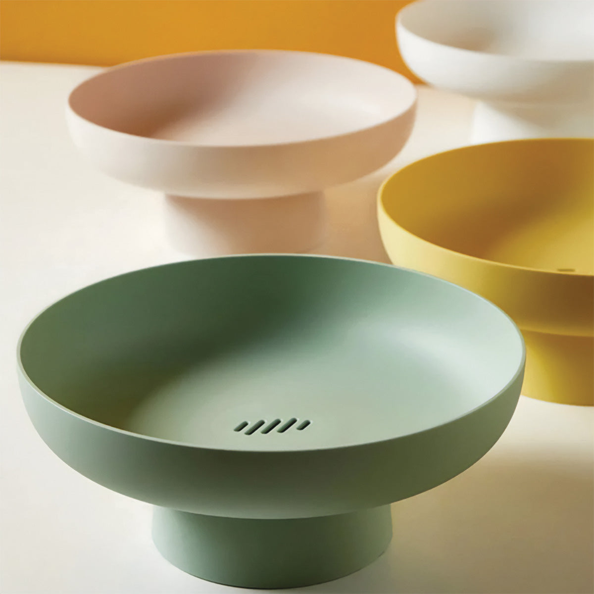 Chic og rund frugtkurv | Elegant og robust opbevaring af dine friske favoritter - - house & garden - {{ product_tags }