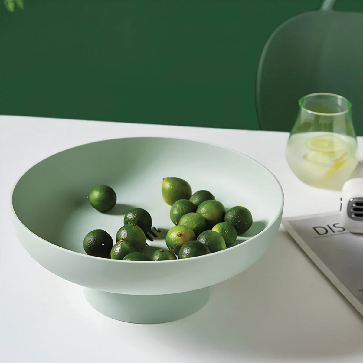 Chic og rund frugtkurv | Elegant og robust opbevaring af dine friske favoritter - Grøn - house & garden - {{ product_tags }
