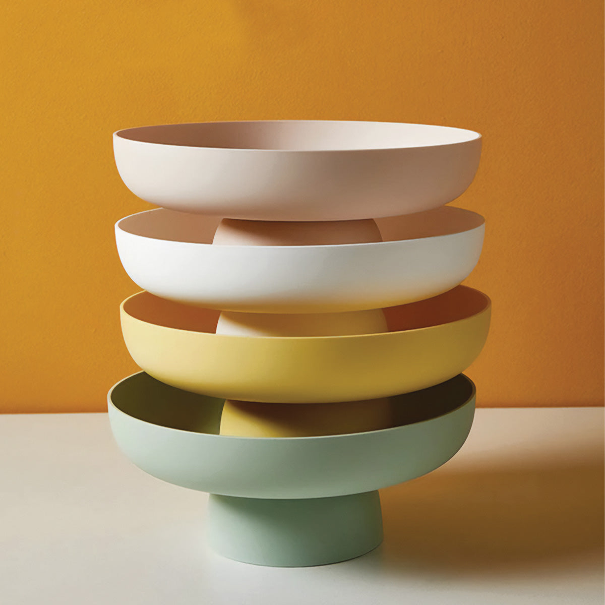 Chic og rund frugtkurv | Elegant og robust opbevaring af dine friske favoritter - - house & garden - {{ product_tags }