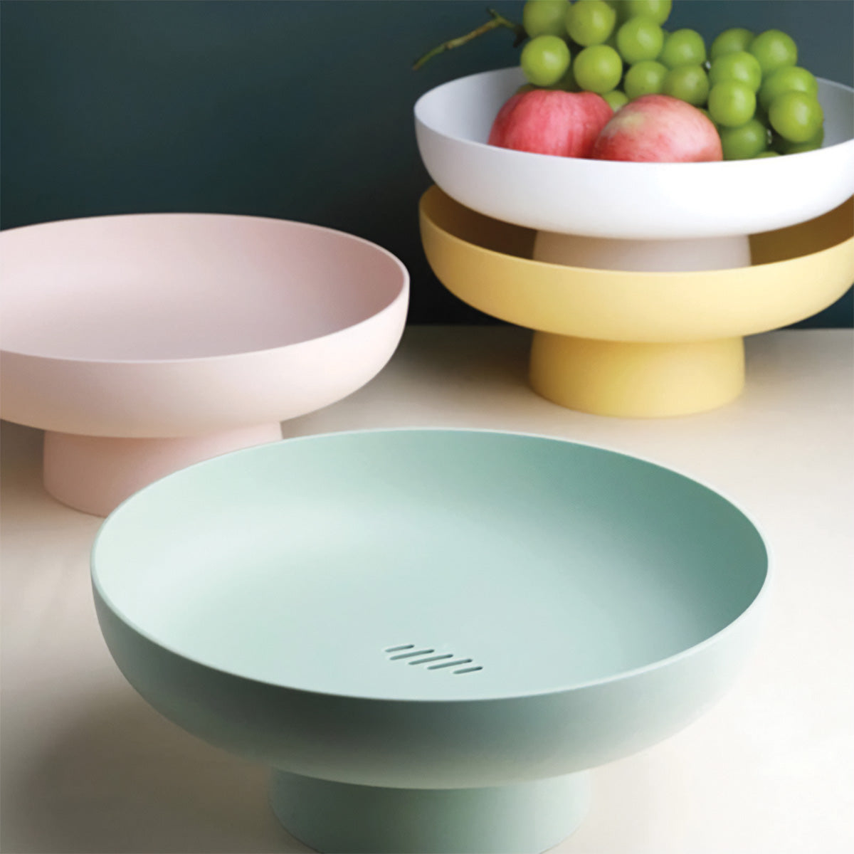 Chic og rund frugtkurv | Elegant og robust opbevaring af dine friske favoritter - - house & garden - {{ product_tags }