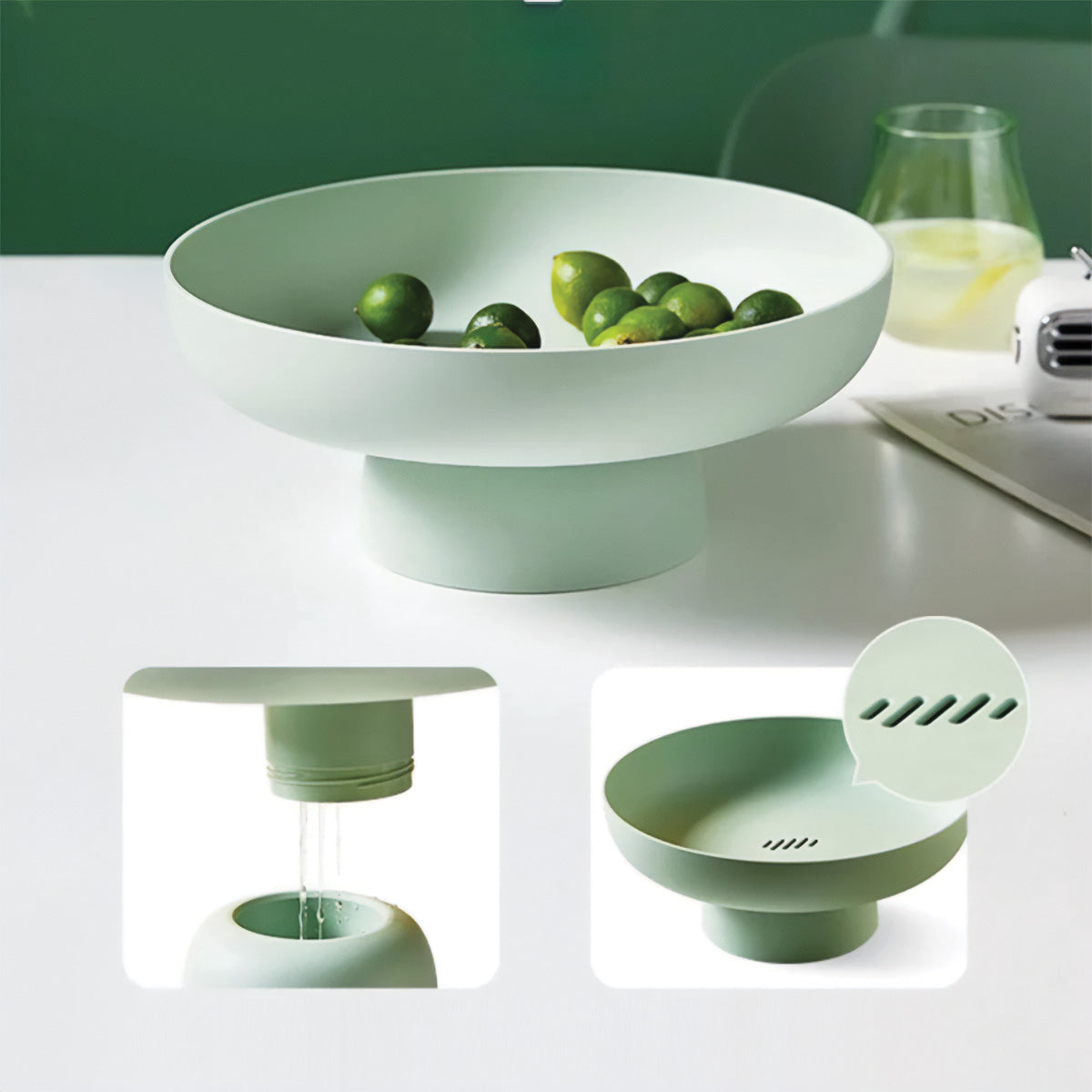 Chic og rund frugtkurv | Elegant og robust opbevaring af dine friske favoritter - - house & garden - {{ product_tags }