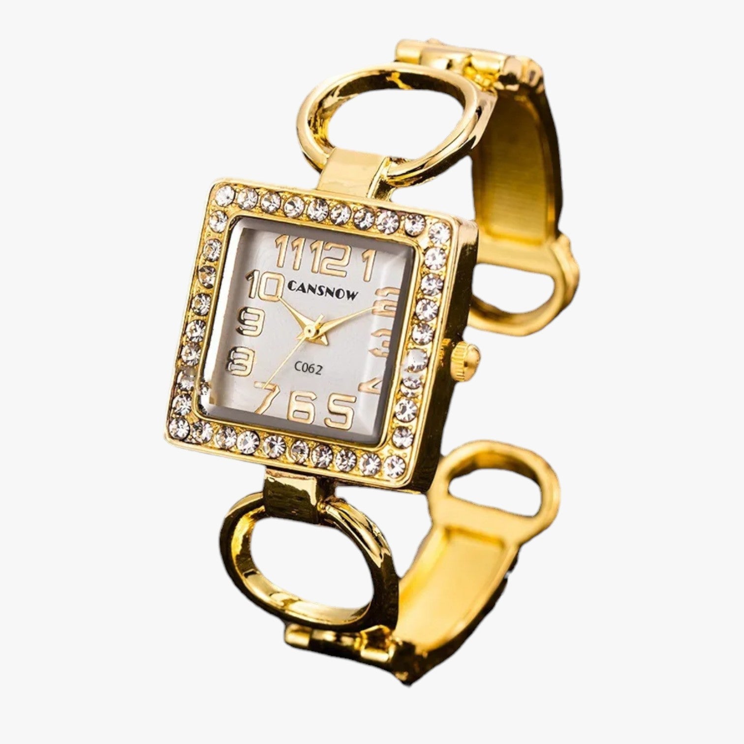 Freya | Kvarts armbåndsur med moderigtigt damearmbånd - hvidguld - watches - {{ product_tags }