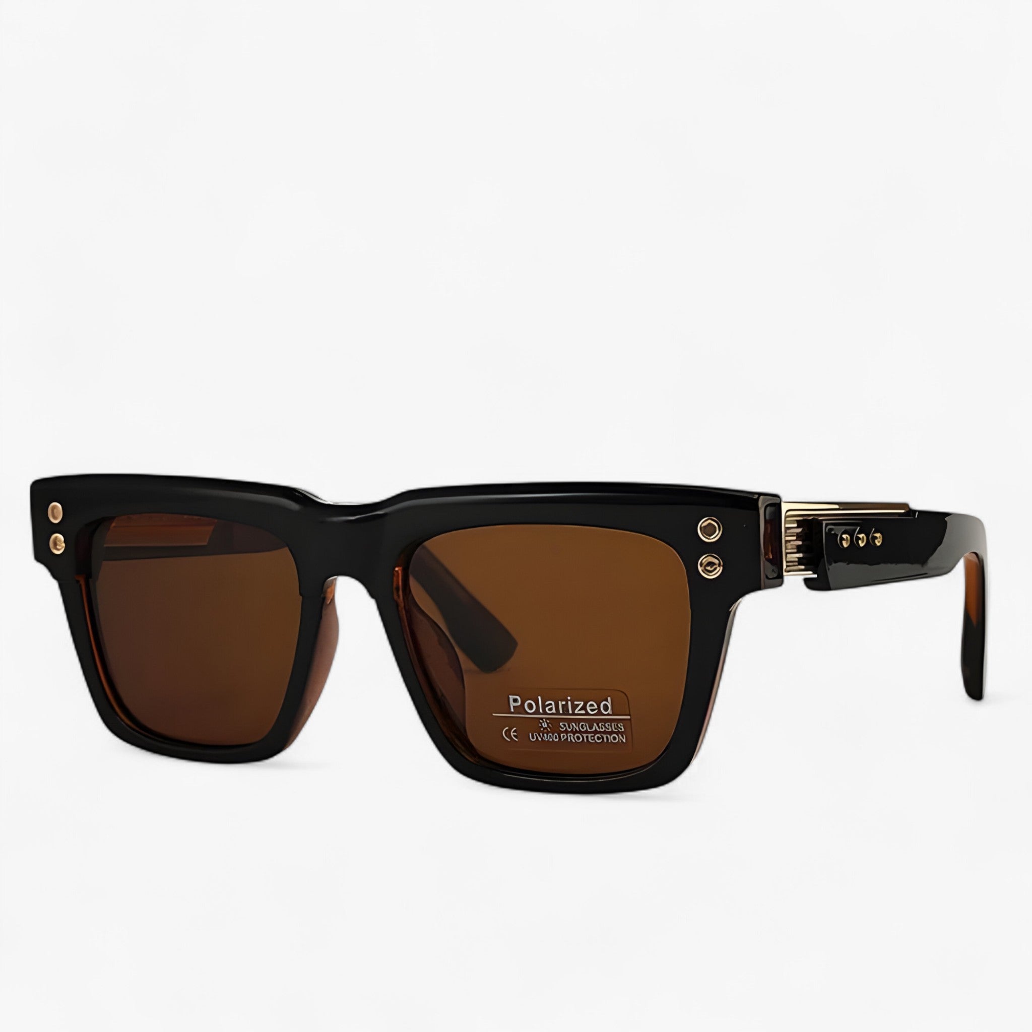Damon | Steampunk gepolariseerde vierkante zonnebril - - watches - {{ product_tags }