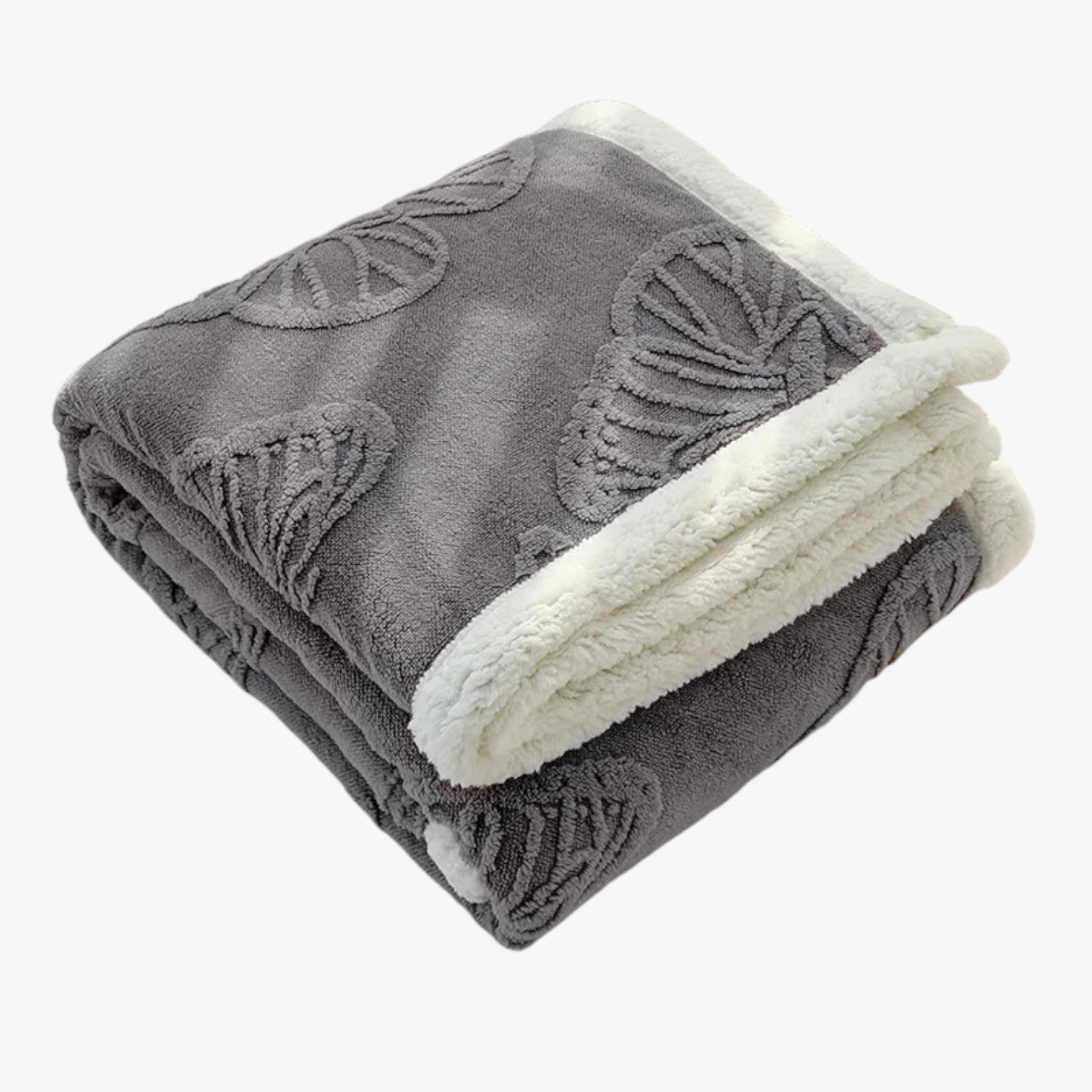 Fenna | Ultrablød koraalfleece tæppe – Varme & komfort - Mørk grå - house & garden - {{ product_tags }