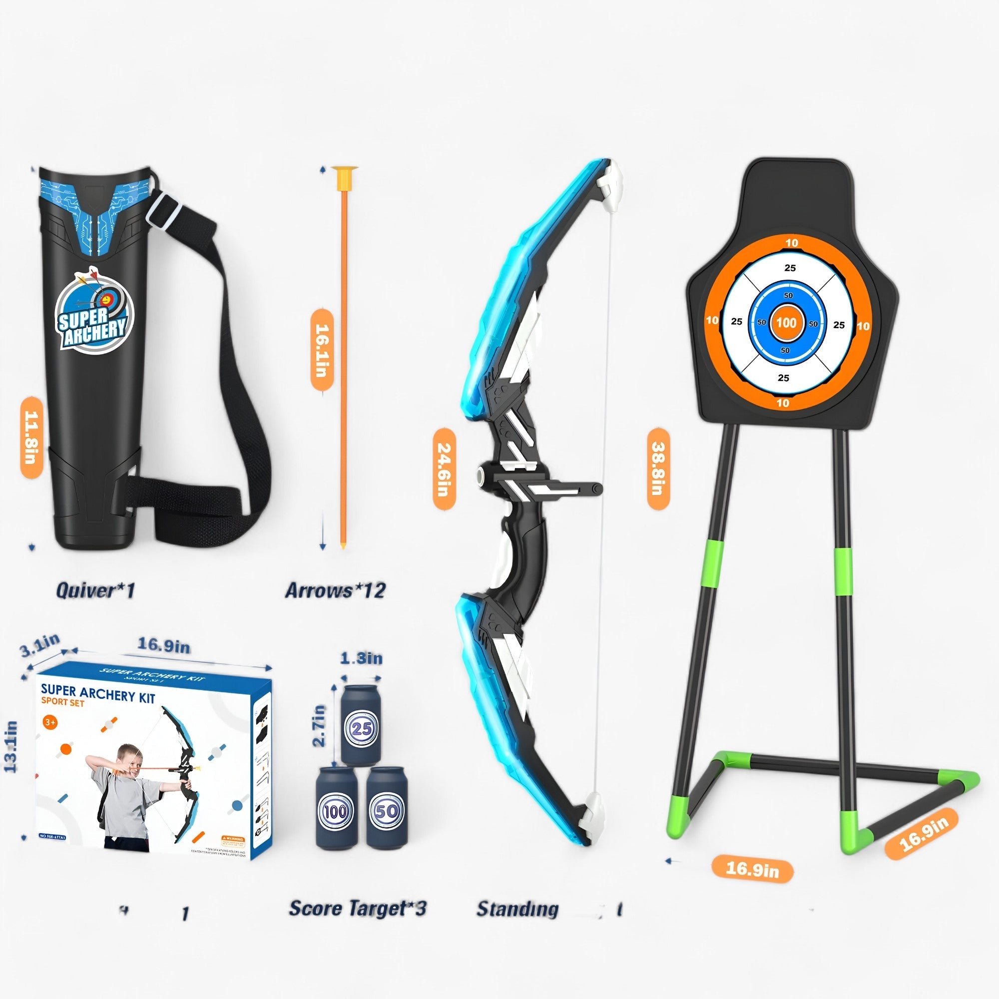 Zaido | Eventyr Bue Sæt – Aktiv Udeliv - Blå - baby - {{ product_tags }