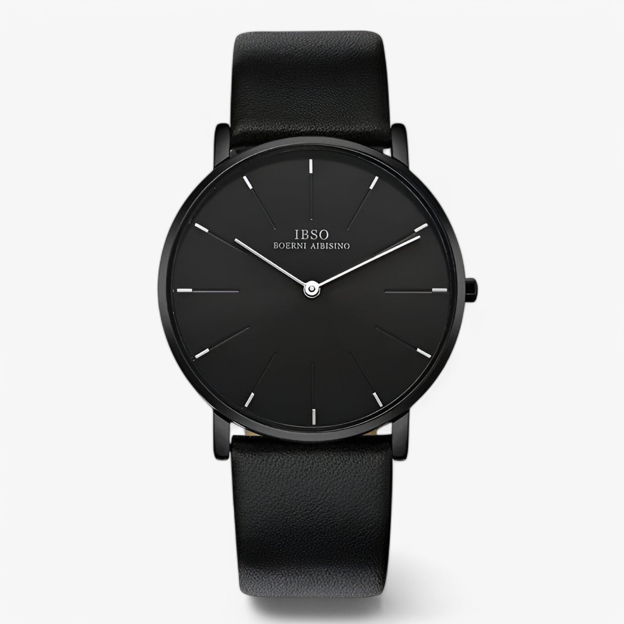 Oberon | Ultratyndt luksus herreur i brunt læder - Sort - watches - {{ product_tags }