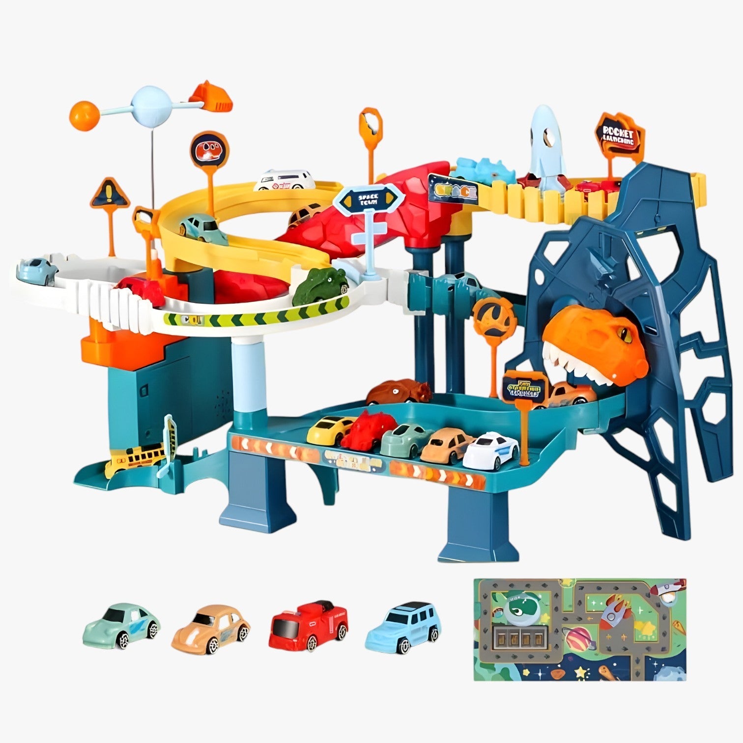 Koen | Ruimtebil Racebane – Hastighed & Eventyr for Børn - 4Cars Dinosaurusrum - baby - {{ product_tags }