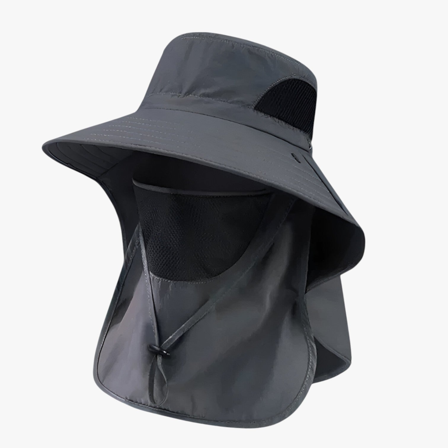 Dereck | UV-beskyttende Fiskerhat med Maske - mørk grå Én størrelse - men's fashion - {{ product_tags }