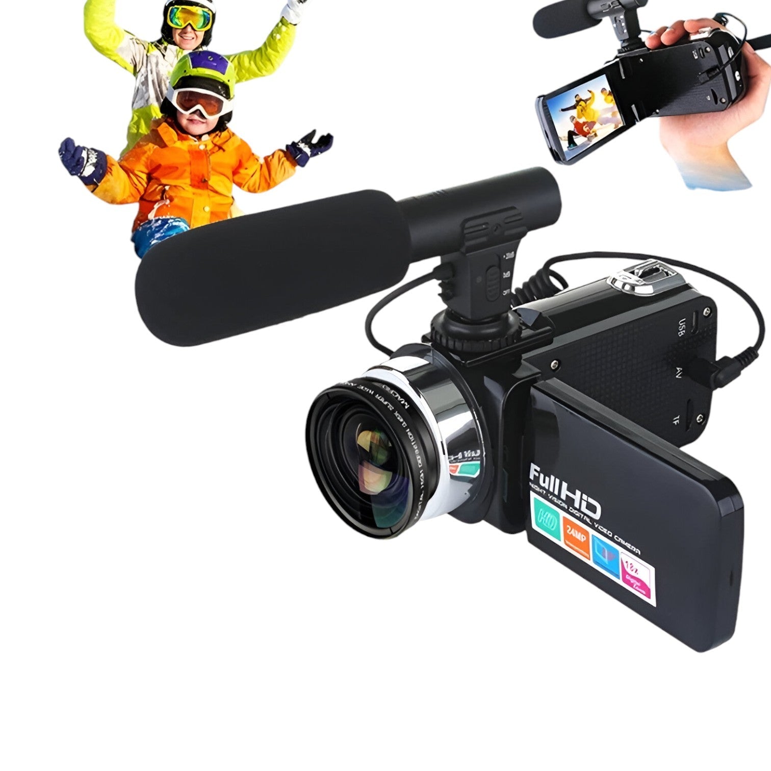 Nikodem | Klassisk 24MP camcorder – krystalklare videoer, altid og overalt - - other - {{ product_tags }