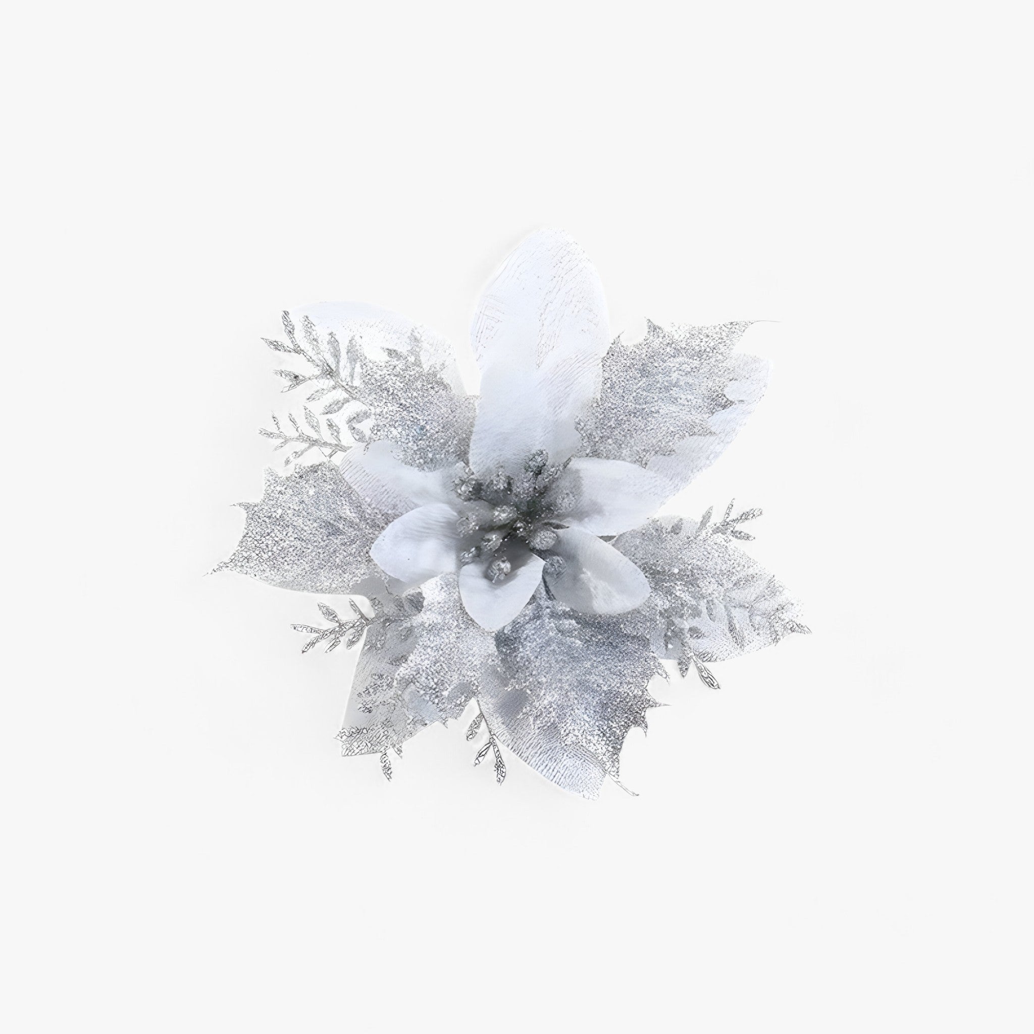 Blomster | Kunstige juleblomster - Elegance til julen - Sølvfarvet 10 Stykker - christmas - {{ product_tags }