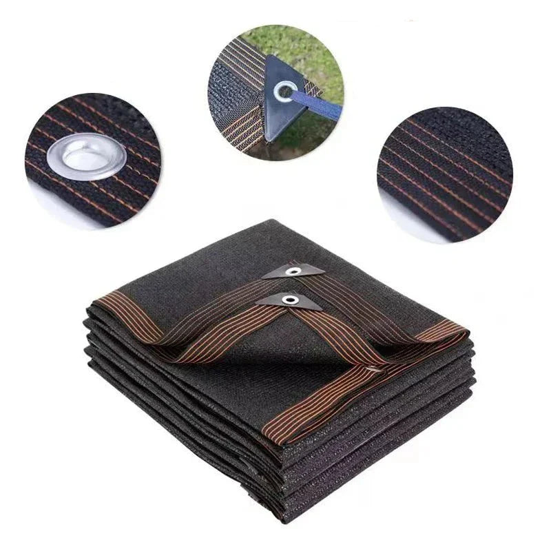 Caroline | Zonneschermnet Sort HDPE - UV Werend Schaduwdoek til Terras & Tuin
