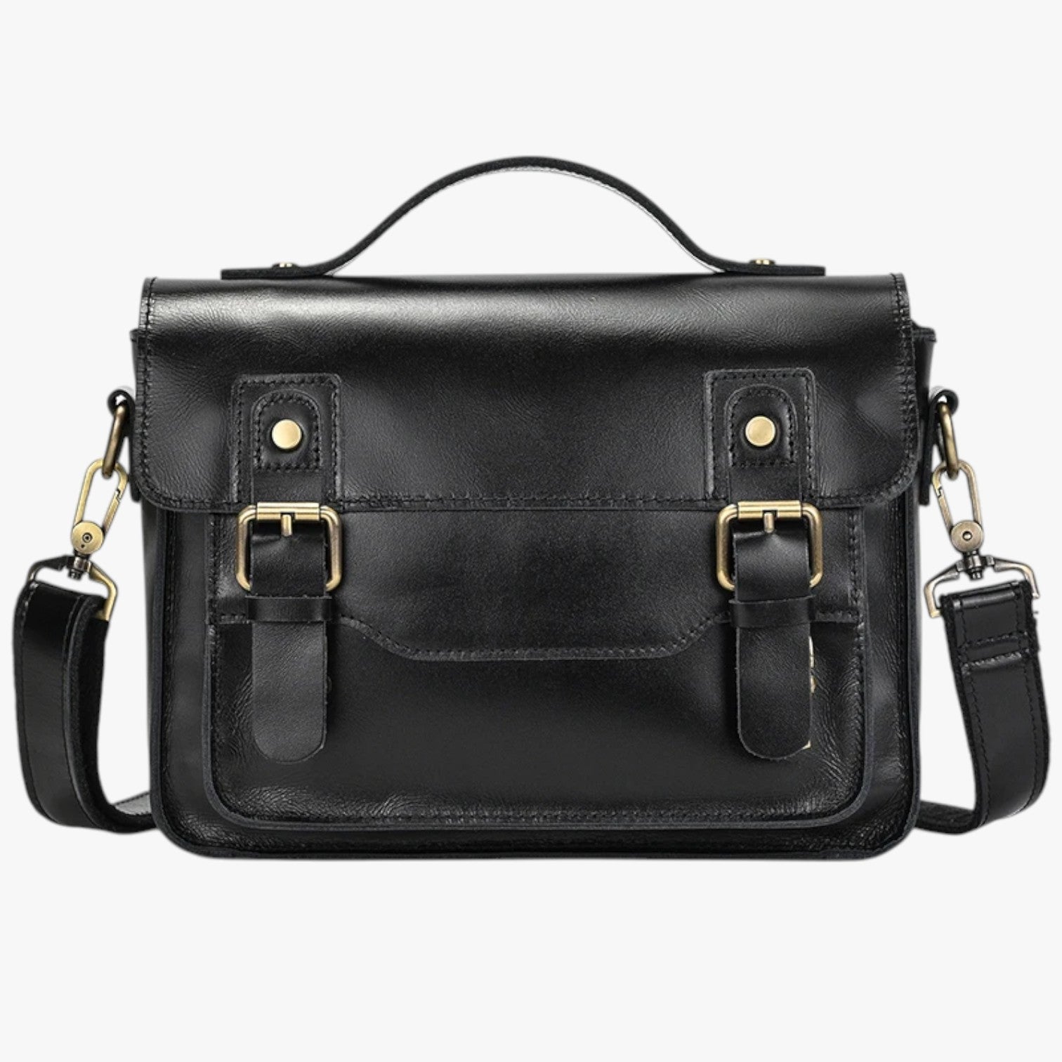 Nico | Unisex Anti-tyveri Læder Skuldertaske - - bags - {{ product_tags }