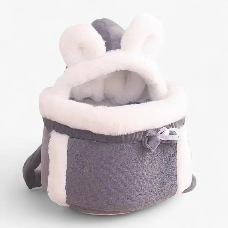 Charmerende kat i bæretaske plys - Grå - bags - {{ product_tags }