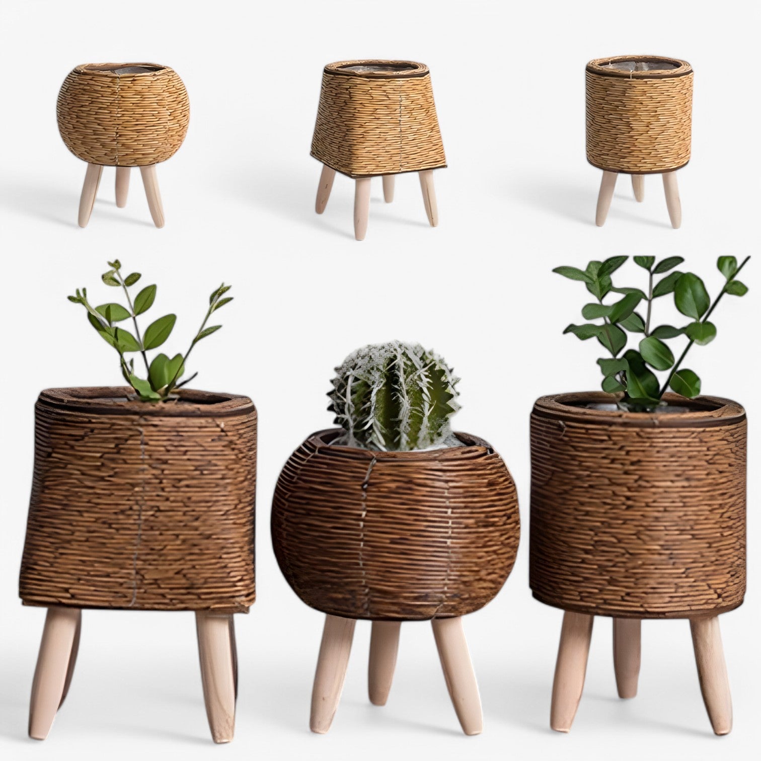 Kosta | Rotan Blomsterkrukke – Stilet Kraft til Dine Planter - - house & garden - {{ product_tags }