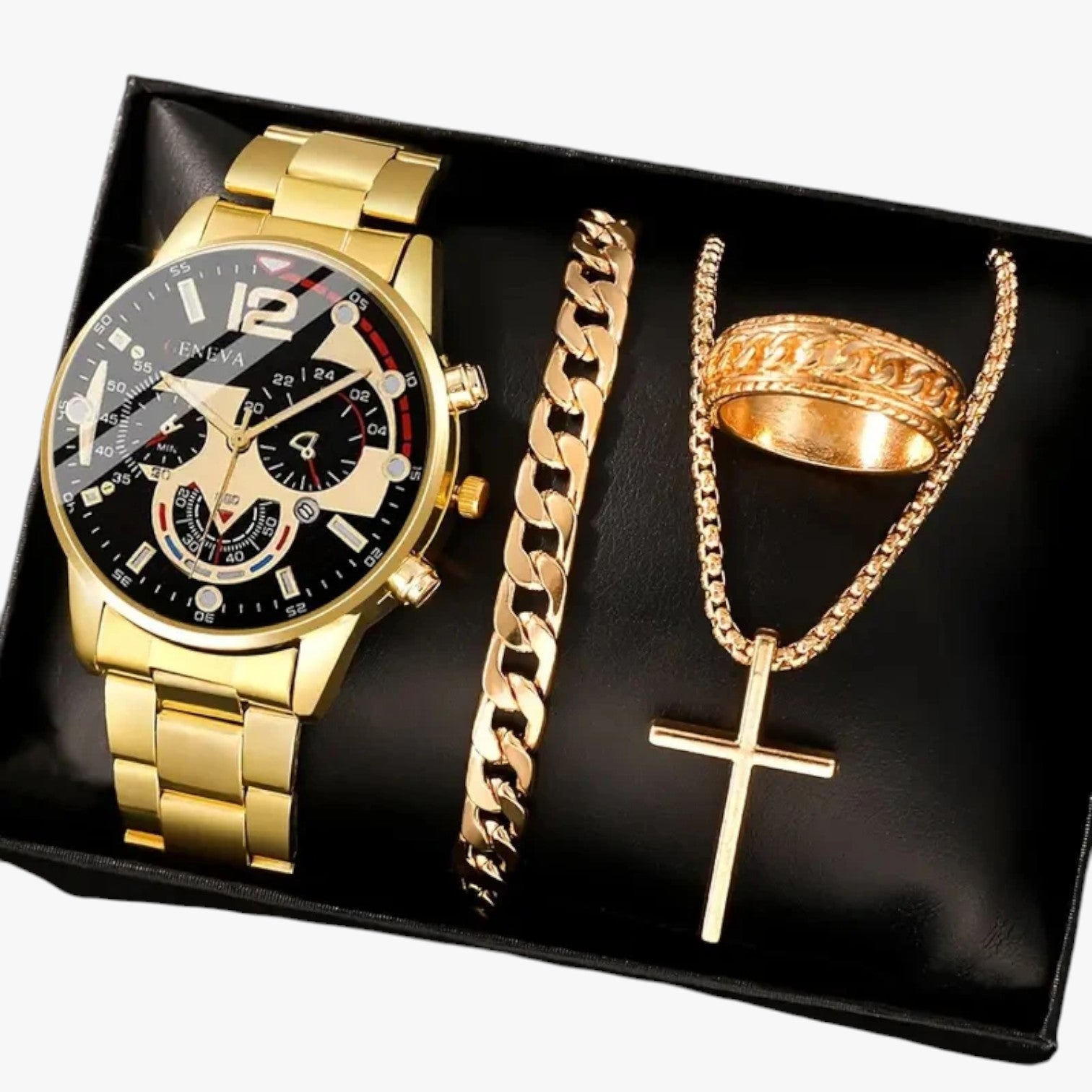 Moritz | Guld romersk ur sæt – Stilfuld og komplet - Guld - watches - {{ product_tags }
