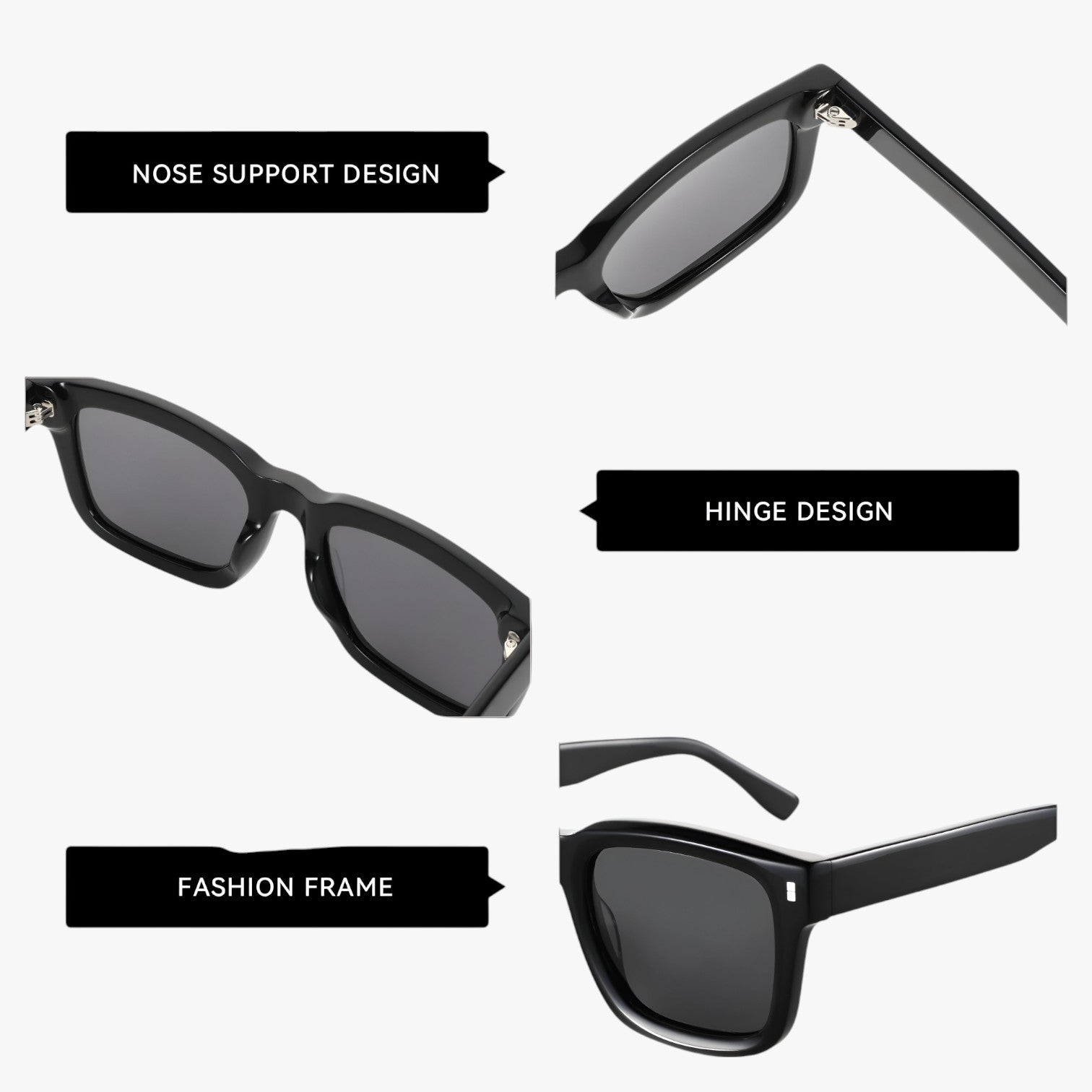 Enrique | Trend gepolariseret acetat solbrille - stilfuld beskyttelse - - other - {{ product_tags }