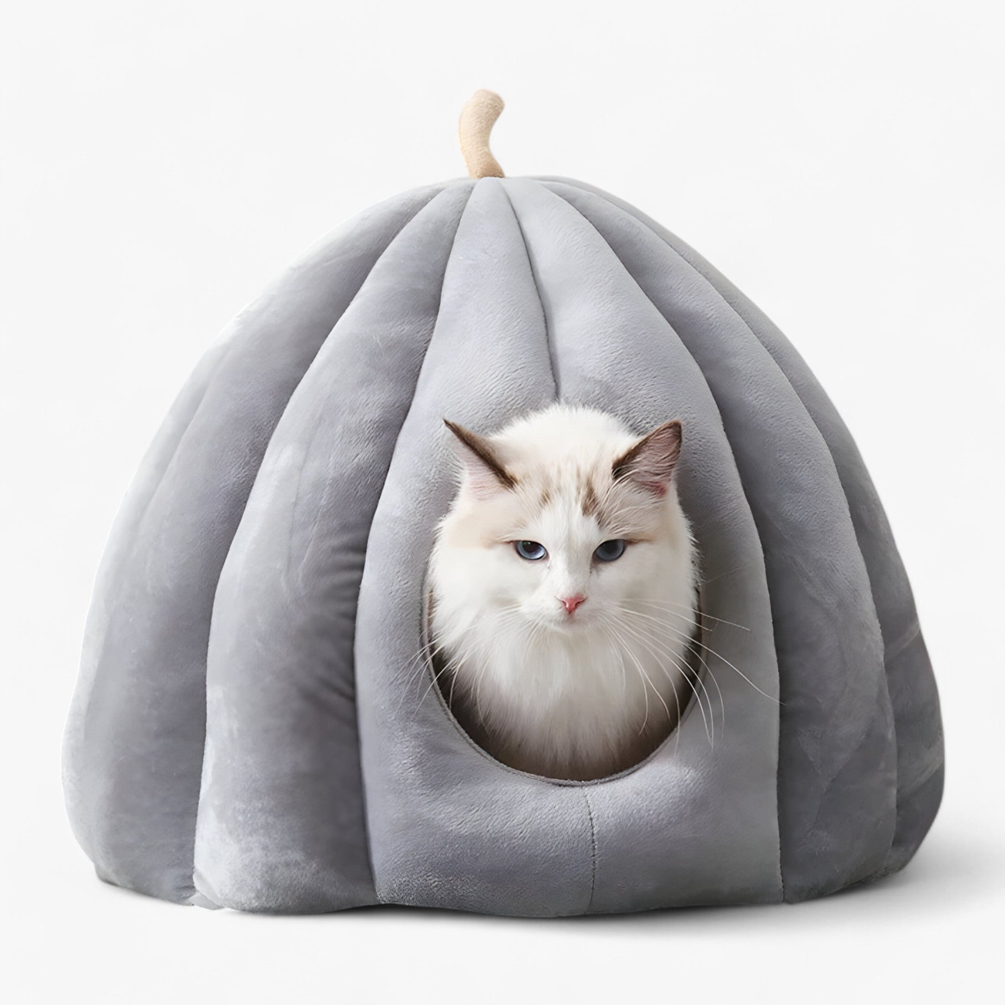 PumpkinNest | Kæledyrsseng - Vinterkomfort - Grå 50x50x40cm(under 8kg 17.6lb) - other - {{ product_tags }