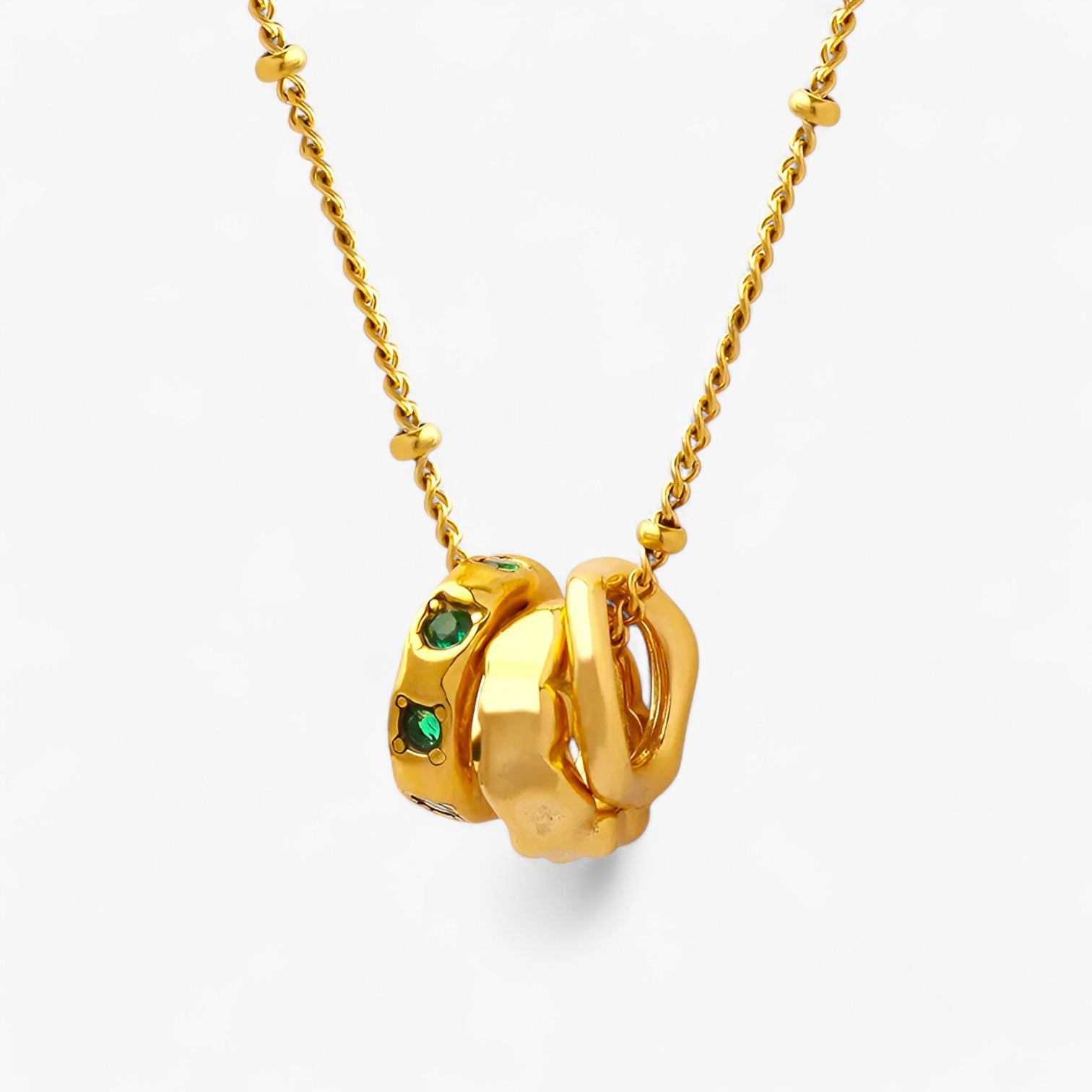 Kate | Lille sløjfe zirkon halskæde - Glinsende, holdbar & vandtæt - Guld 45cm - women's fashion - {{ product_tags }