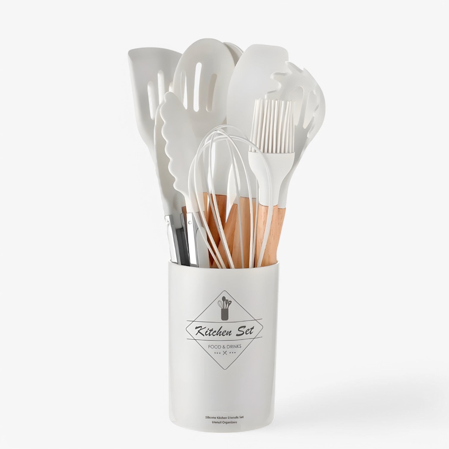 Triana | Silikone køkkenredskaber – varmebestandige, non-stick og holdbare - Hvid 12Stykker - house & garden - {{ product_tags }