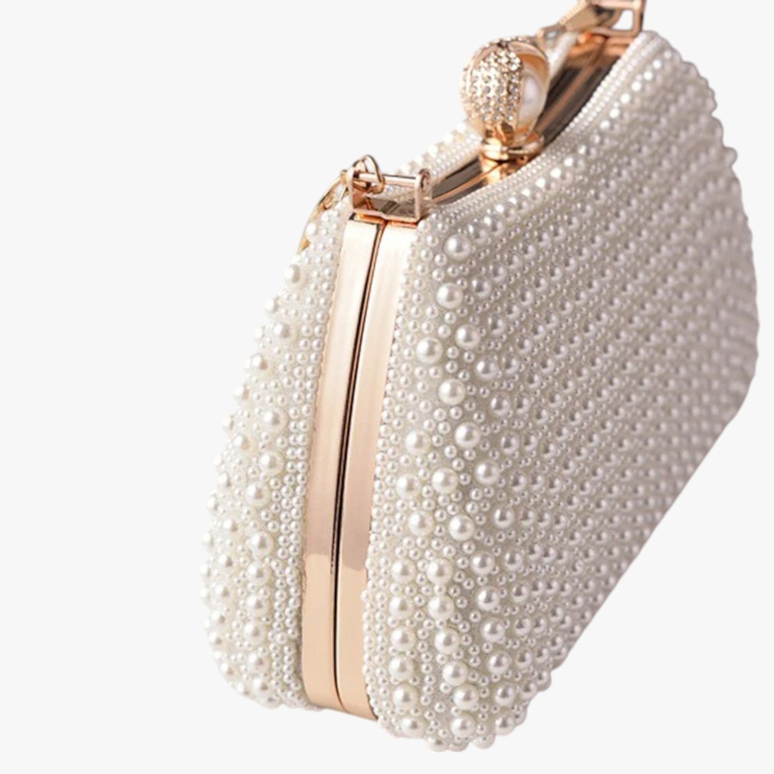 Aviana | Elegant perle eveningtaske med kædehåndtag - - other - {{ product_tags }