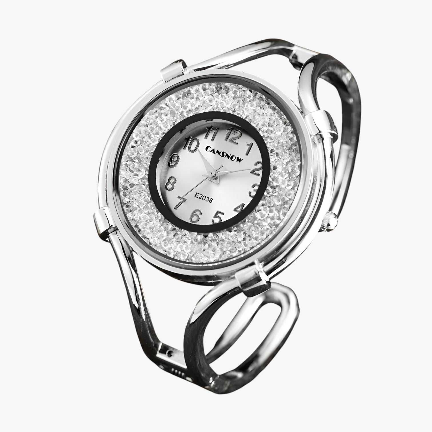 Iris | Sæt af Damur med Elegant Armbånd - Hvid Sølv - watches - {{ product_tags }