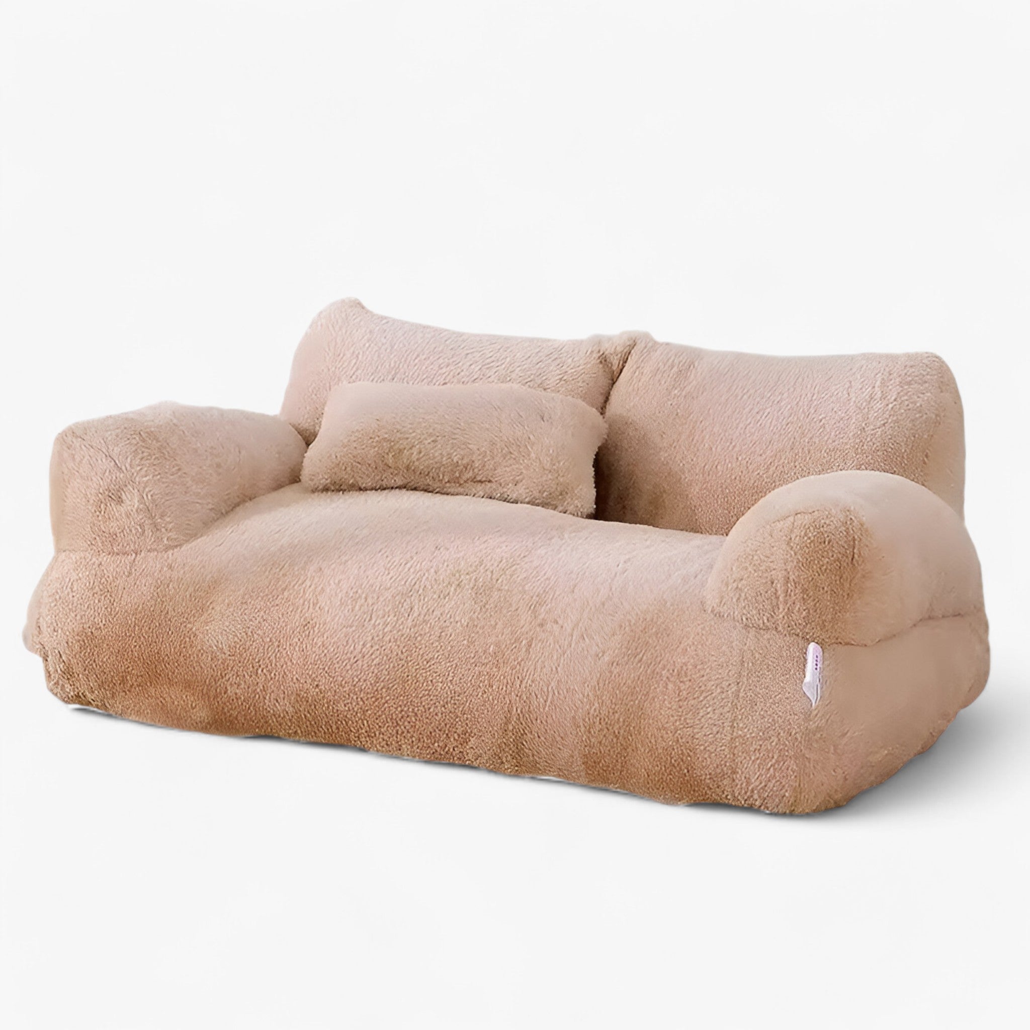 Luna | Luksuriøs Fløjl Kæledyrsseng til Komfort og Varme - Kaki - house & garden - {{ product_tags }