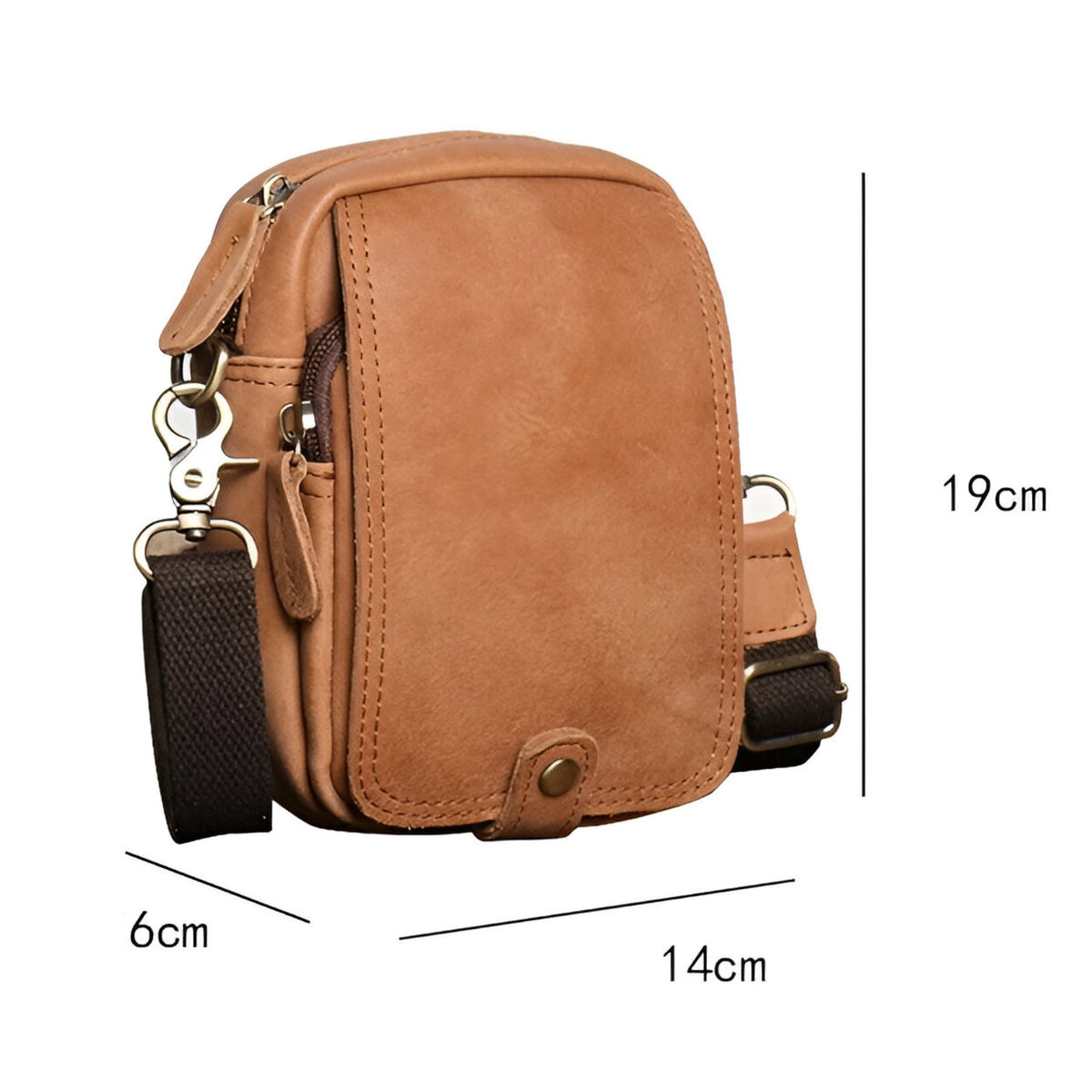 Let Retro Oksekindsskind Pendlertaske