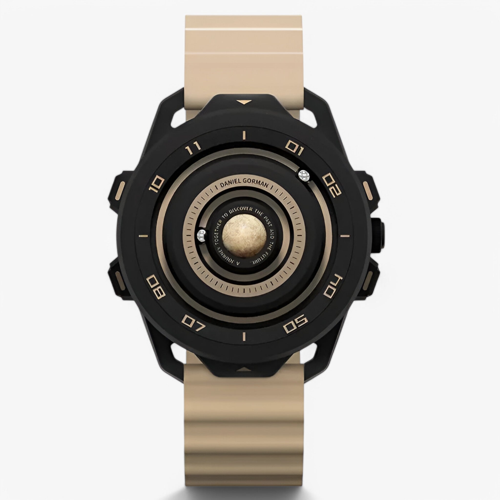 Hercules – Sportiv Kvartsur med Rød Magnetisk Design - Khaki - watches - {{ product_tags }
