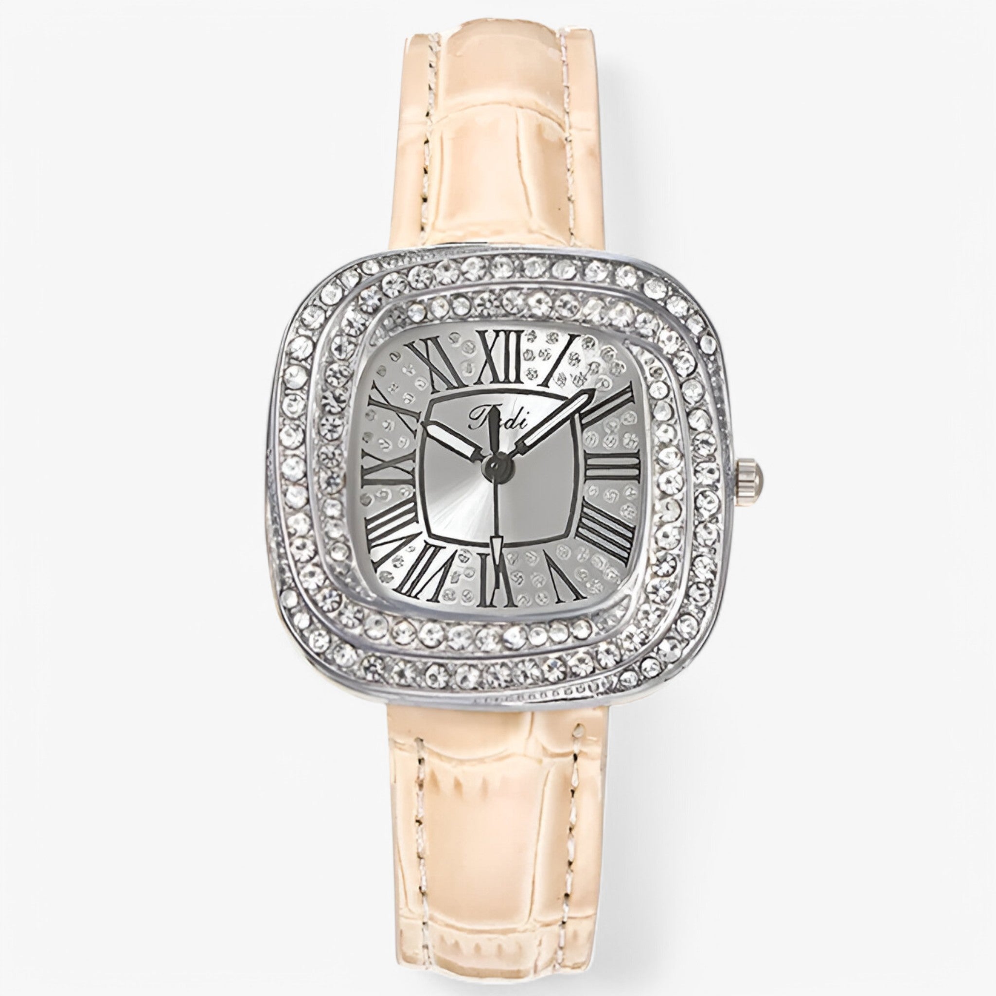 Stella | Vandtæt dameur med læderrem og Eiffeltårn - Fløde - watches - {{ product_tags }