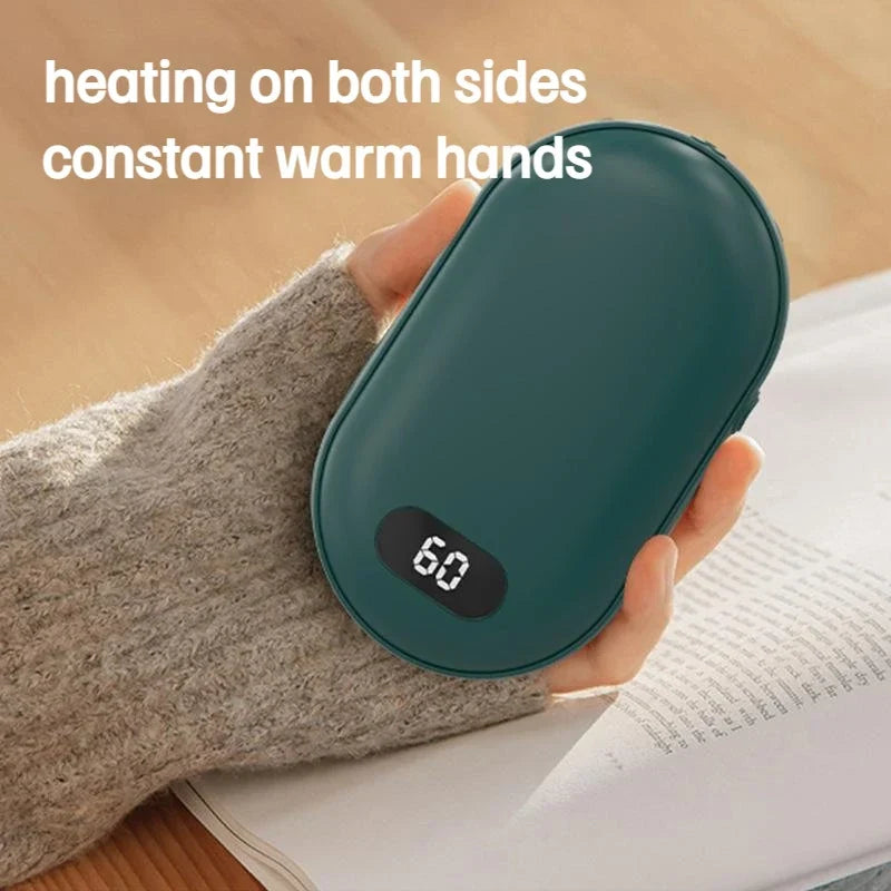 2-i-1 Genopladelig Håndvarmer & Powerbank - USB Lommevarmer - - Winter Gadgets - {{ product_tags }