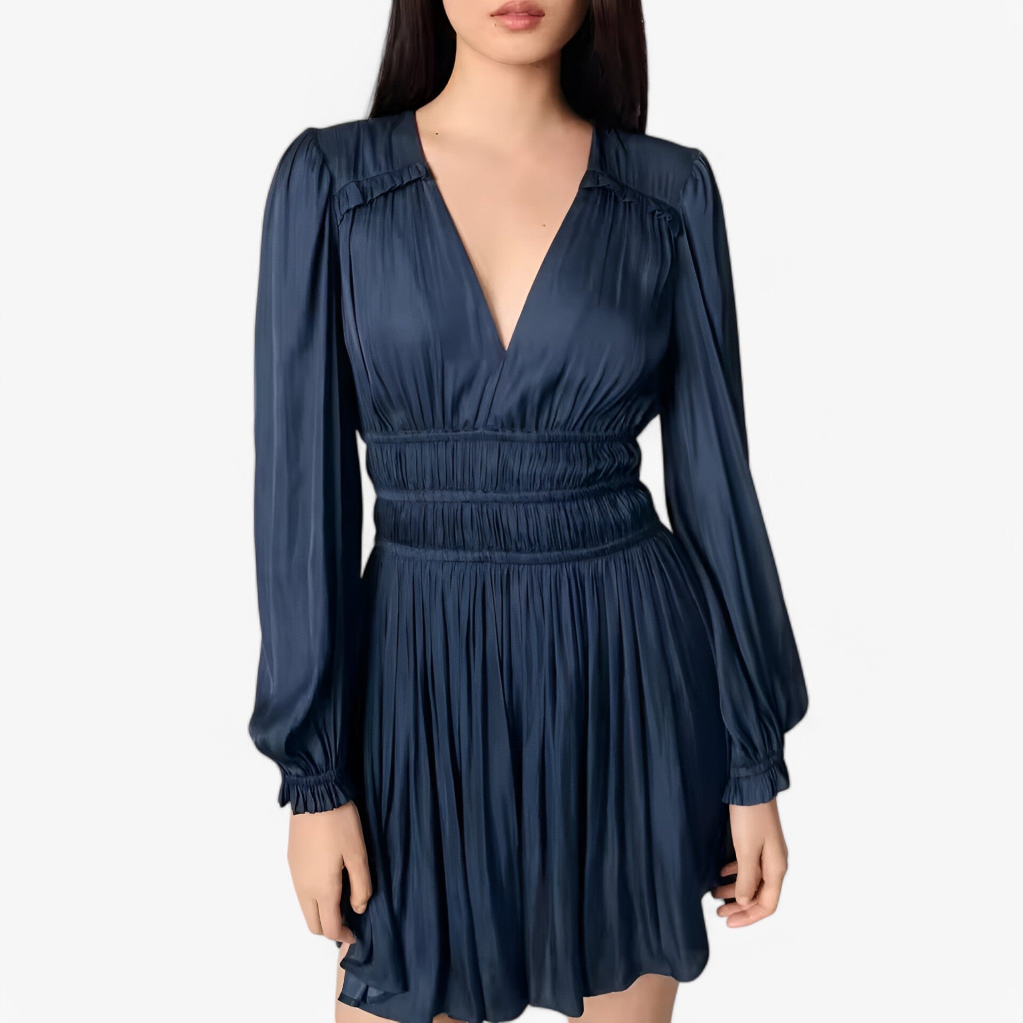 Valentina | Elegant kjole i simuleret silke - - women's fashion - {{ product_tags }