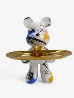 CraftBear - Bjørnestatue med bakke
