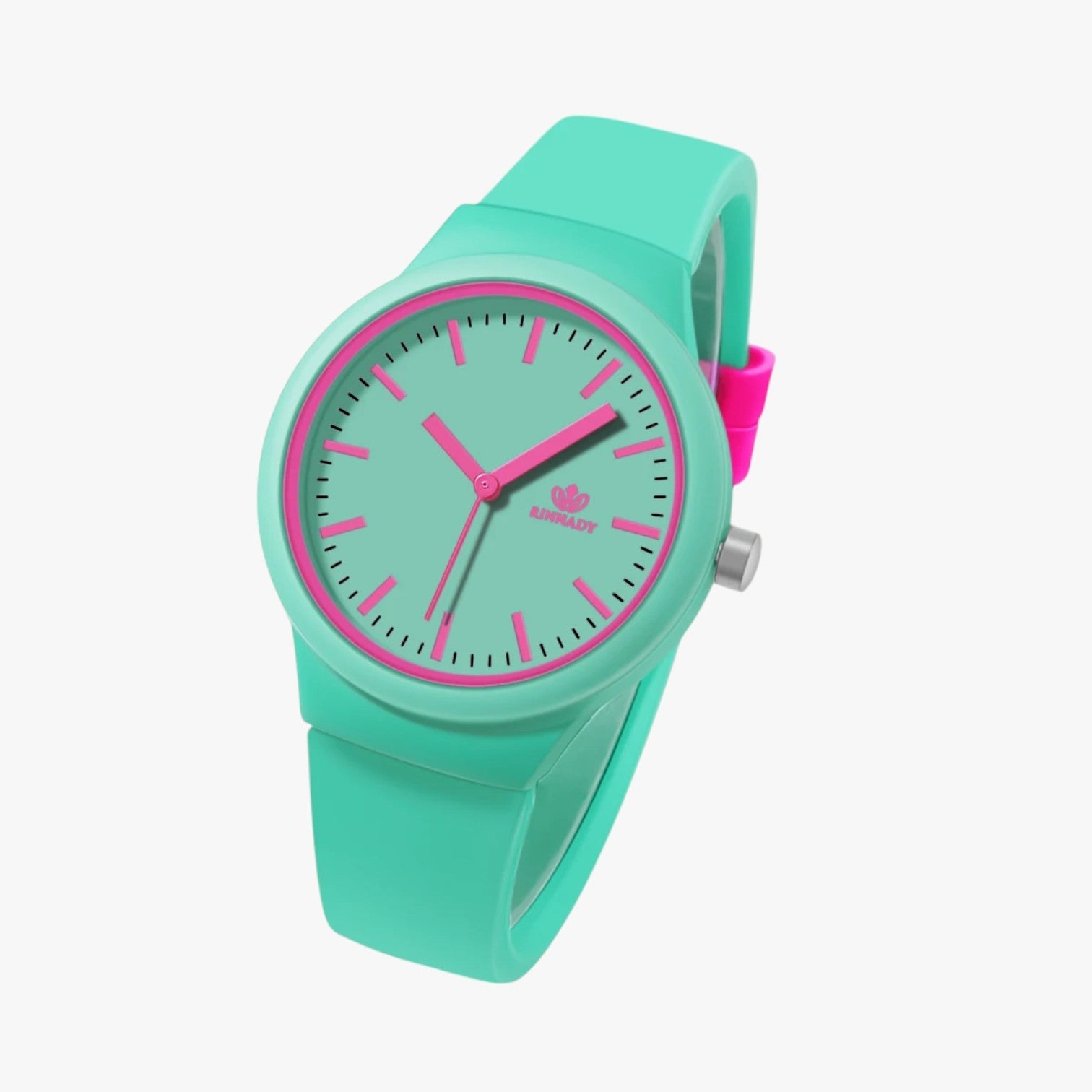 Maxence | Stilet og komfortabelt silikone dameur - Grøn - watches - {{ product_tags }