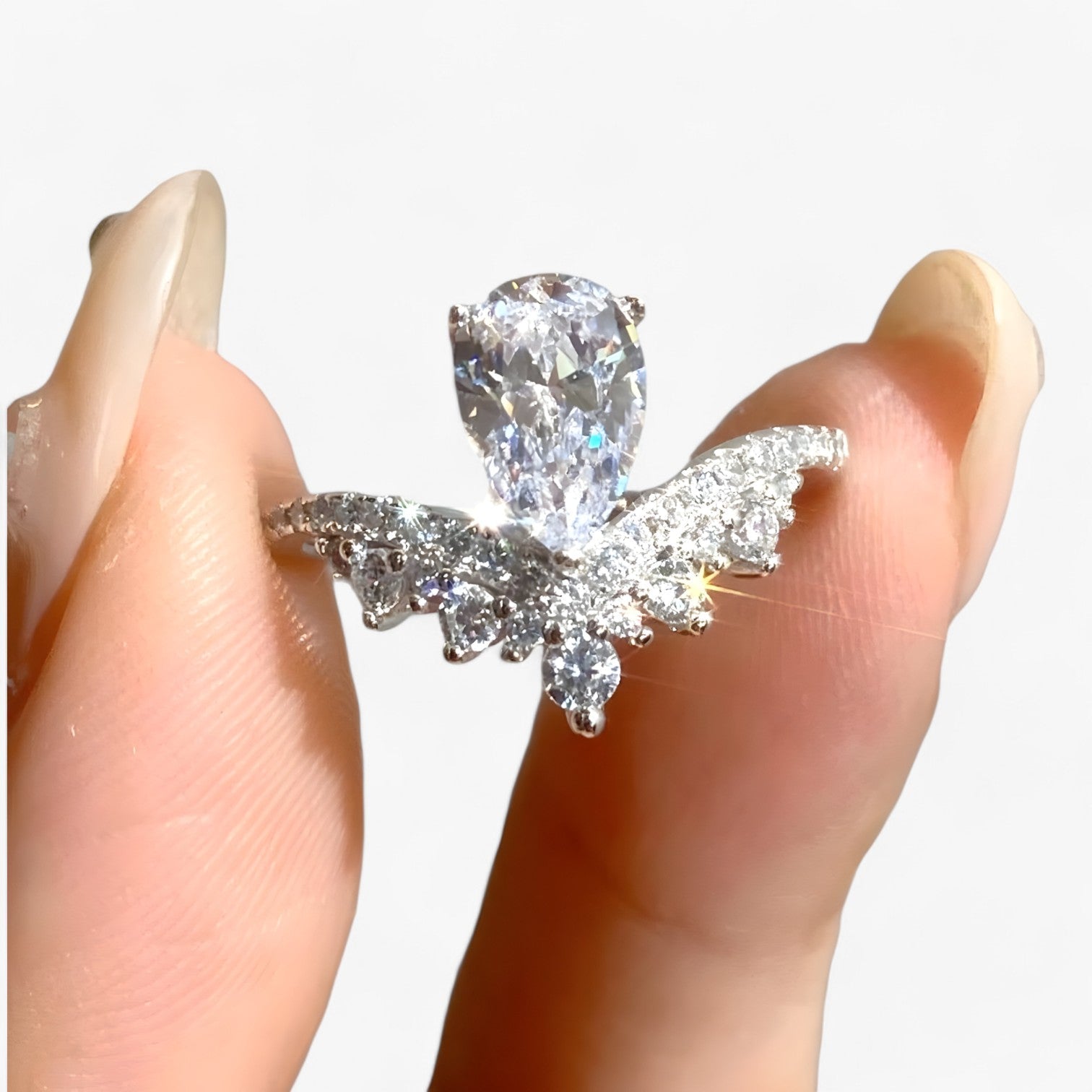Griselda | Luxe Moissanite Ring – Strålende Elegance til Hver Dag - - women's fashion - {{ product_tags }