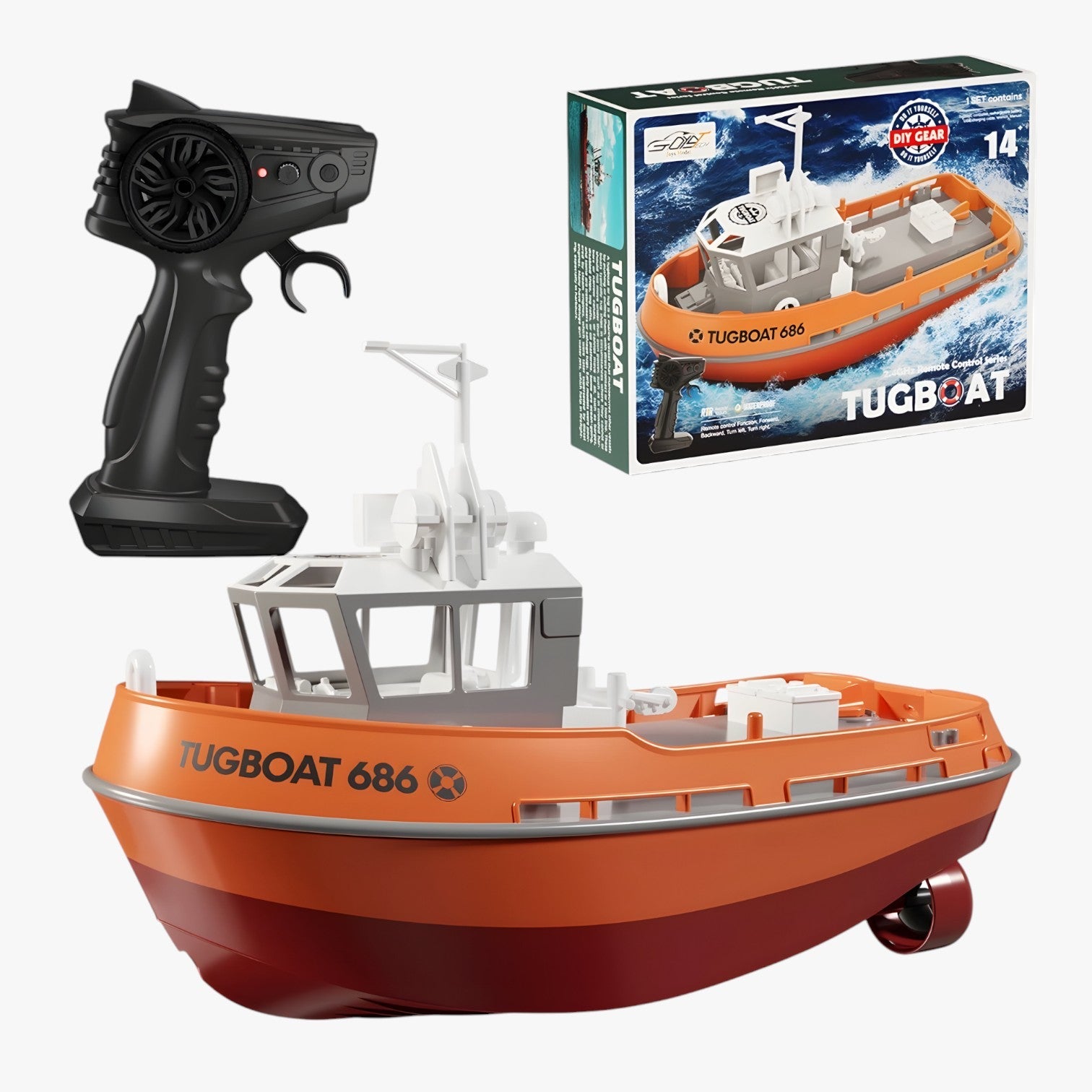 Matt | RC Søbåd – Kraftfuld Dobbeltmotor til Uendelig Vandunderholdning - Orange - Matt | RC Søbåd – Kraftfuld Dobbeltmotor til Uendelig Vandunderholdning - €25 - {{ product_tags }
