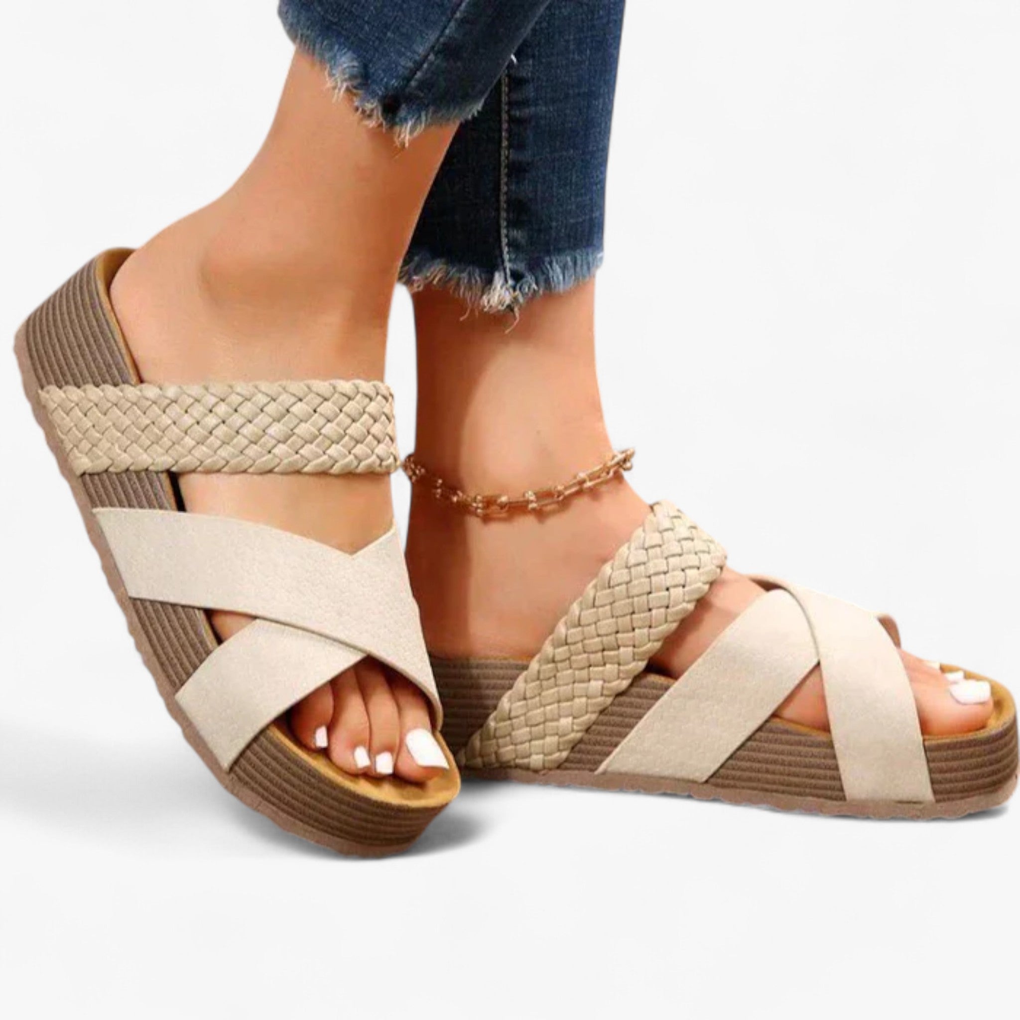 Julia - Ortopædiske sandaler - Sandaler til kvinder - Beige - women's fashion - {{ product_tags }