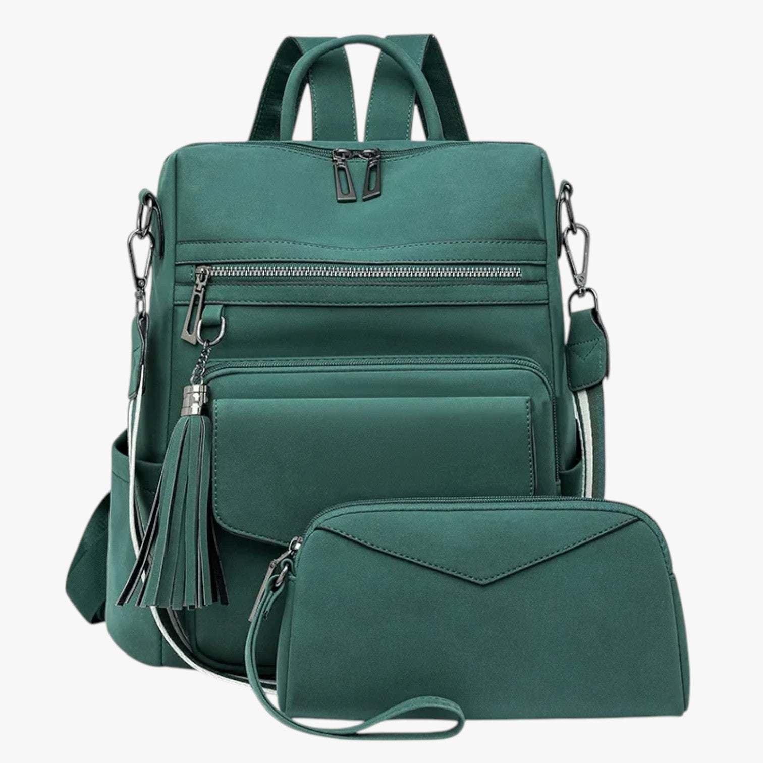 Avianna | Elegant og rummelig læderrygsæk - Grøn - Avianna | Elegant og rummelig læderrygsæk - €25 - {{ product_tags }