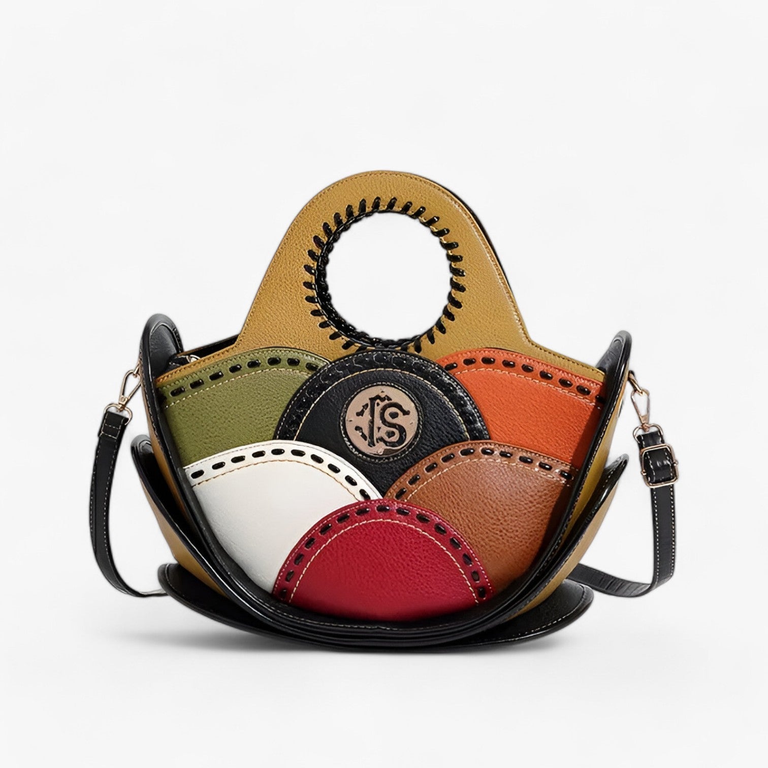 Valeria | Stor Læder Skuldertaske med Rummelige Opbevaringslommer - - bags - {{ product_tags }