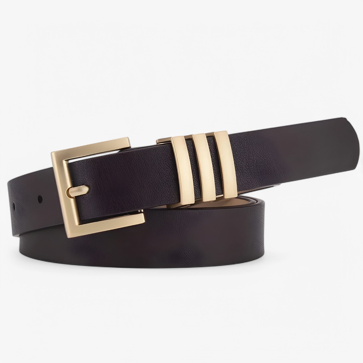 Kaylee | Elegant og alsidig – Stilfuld damesnor med gulds spænde - sort 105CM - women's fashion - {{ product_tags }