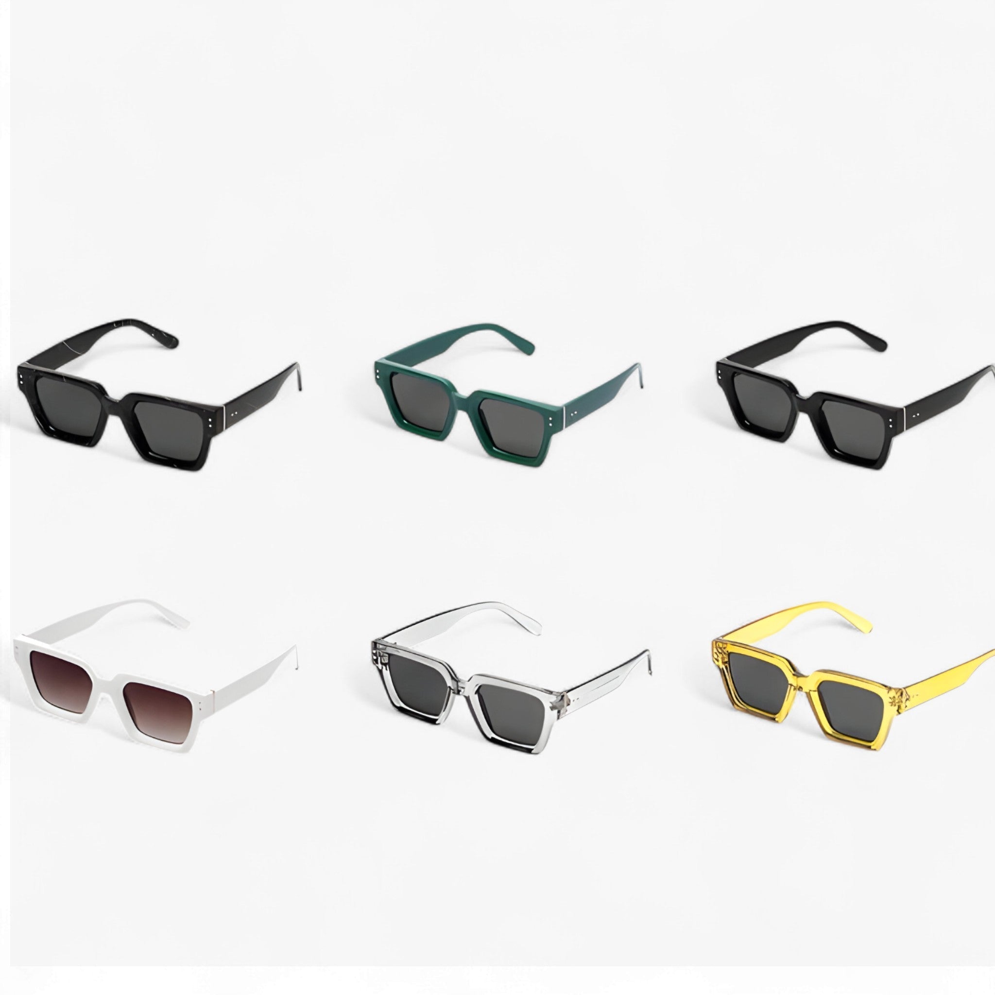 Alaric | Luksus unisex firkantede sorte solbriller - - Alaric | Luksus unisex firkantede sorte solbriller- €25 - {{ product_tags }