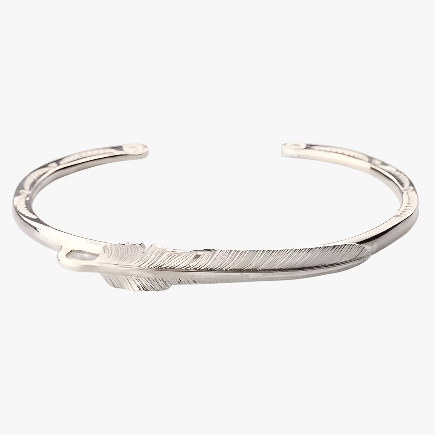 Jayce | Armband i 925 sølv med guldfjer i vintage punk stil - AL123171 - Jayce | Armband i 925 sølv med guldfjer i vintage punk stil - €25 - {{ product_tags }