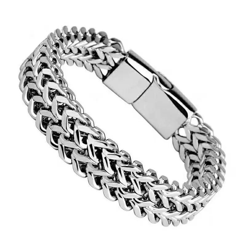 Yanis | Armbånd i rustfrit stål – skjult lukning og perfekt pasform - - men's fashion - {{ product_tags }