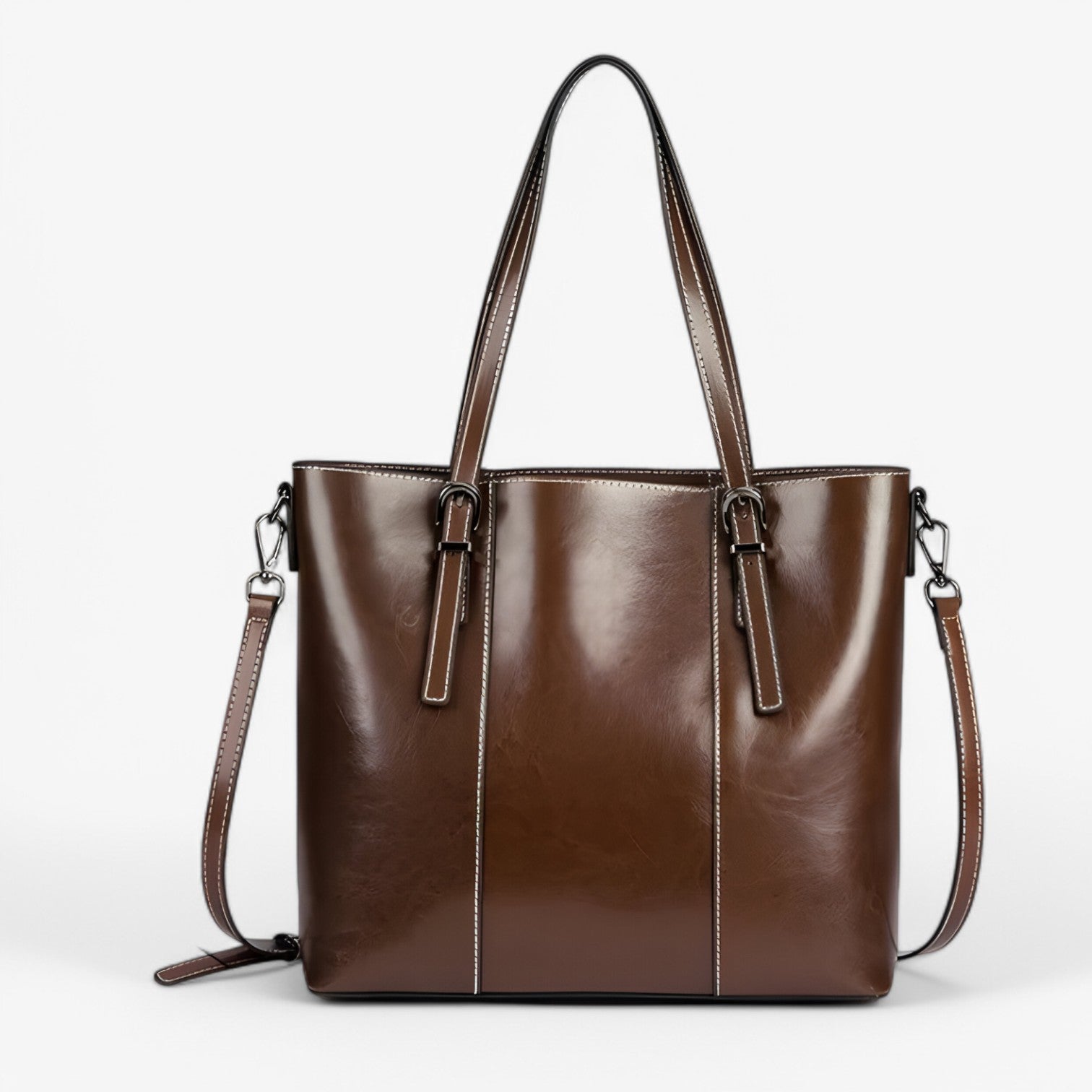 Kayla | Stilfuld lædertaske – Rummelig, komfortabel og perfekt til arbejde - - bags - {{ product_tags }