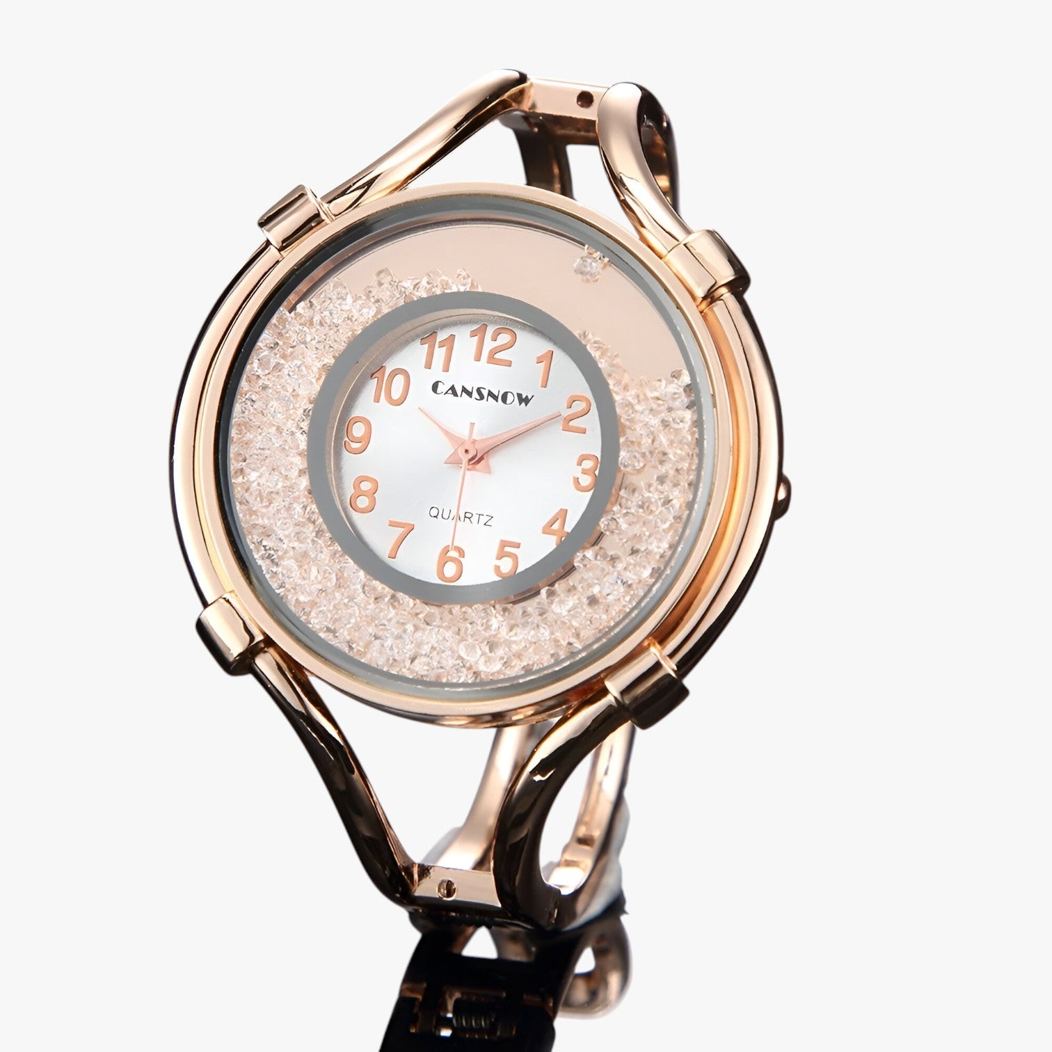 Iris | Sæt af Damur med Elegant Armbånd - Rosa Guld - watches - {{ product_tags }