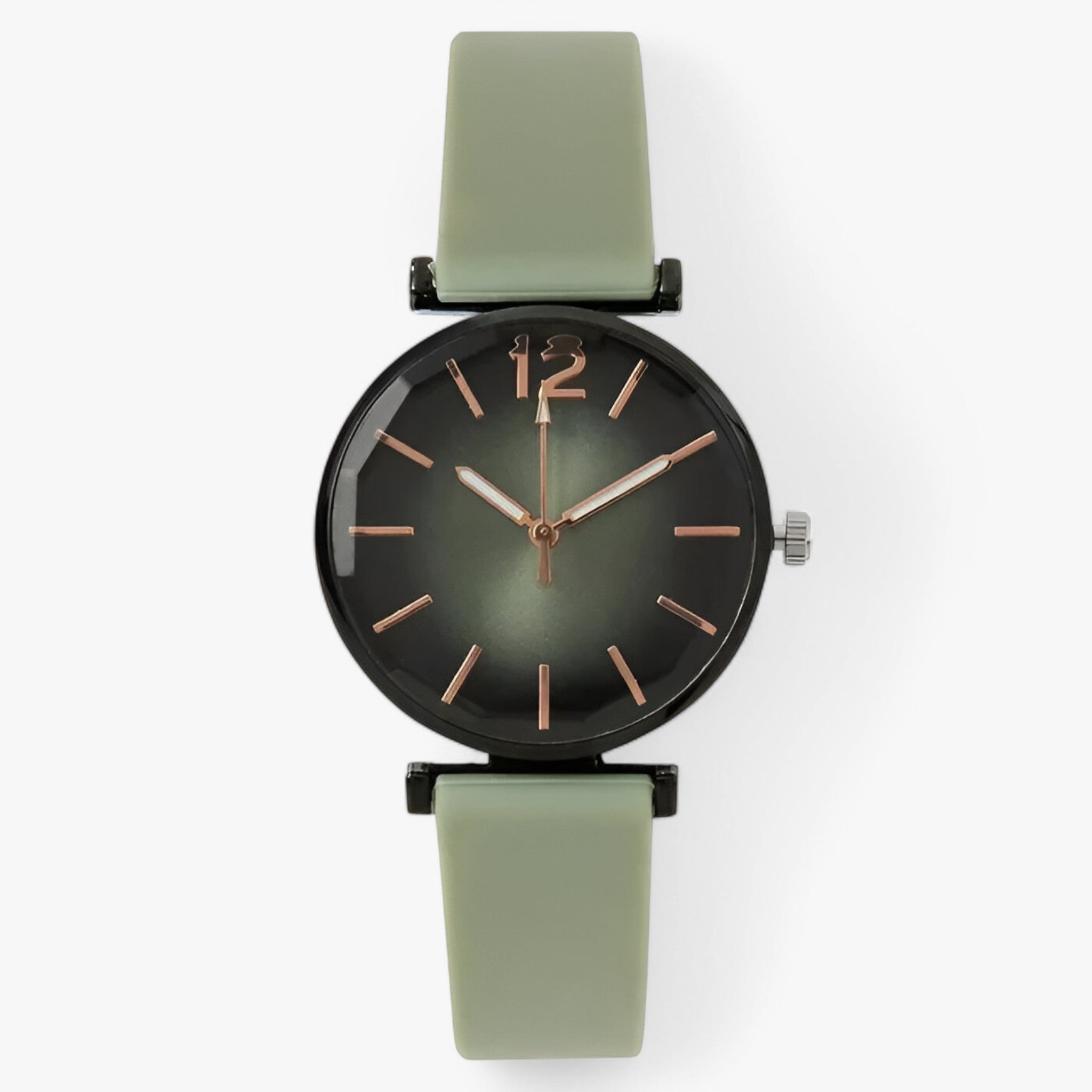 Lena | Casual sportsur med silikoneremme - grøn - watches - {{ product_tags }