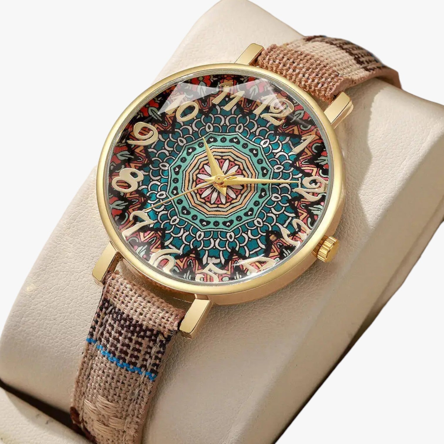 Elora | Vintage blomsterur til damer - Beige Uden Æske - watches - {{ product_tags }