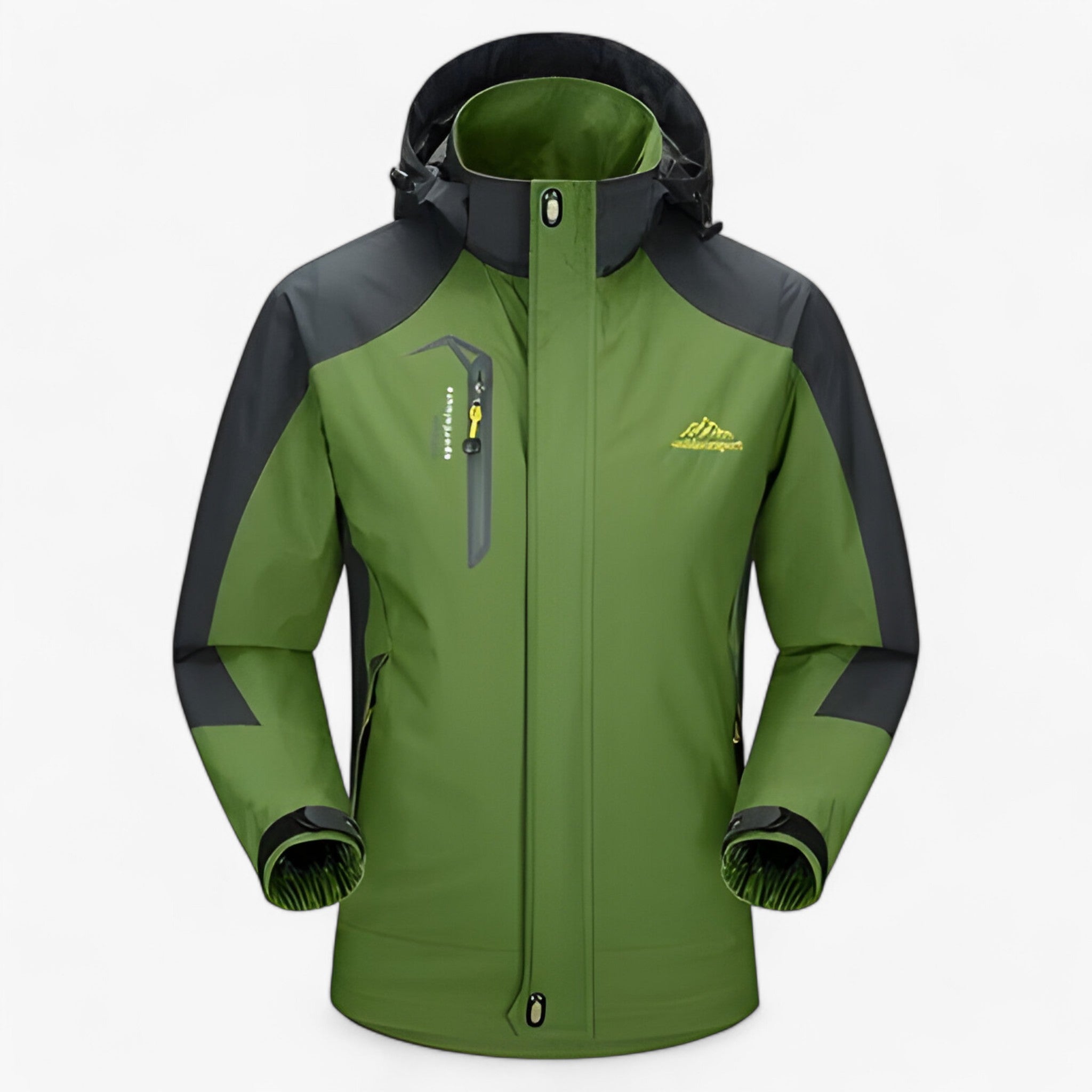 Noe | Vandtæt Hættejakke til Efterår og Vinter - Grøn - men's fashion - {{ product_tags }